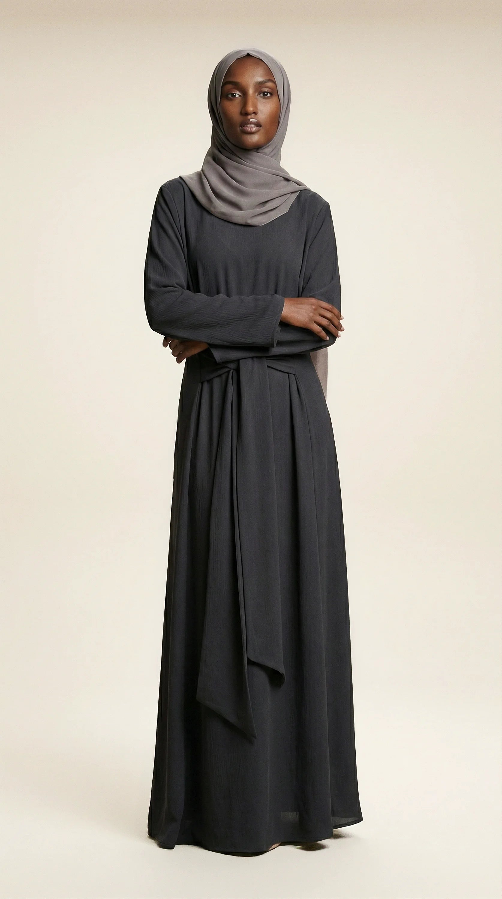 BELTAURA™ Tie-Waist Abaya