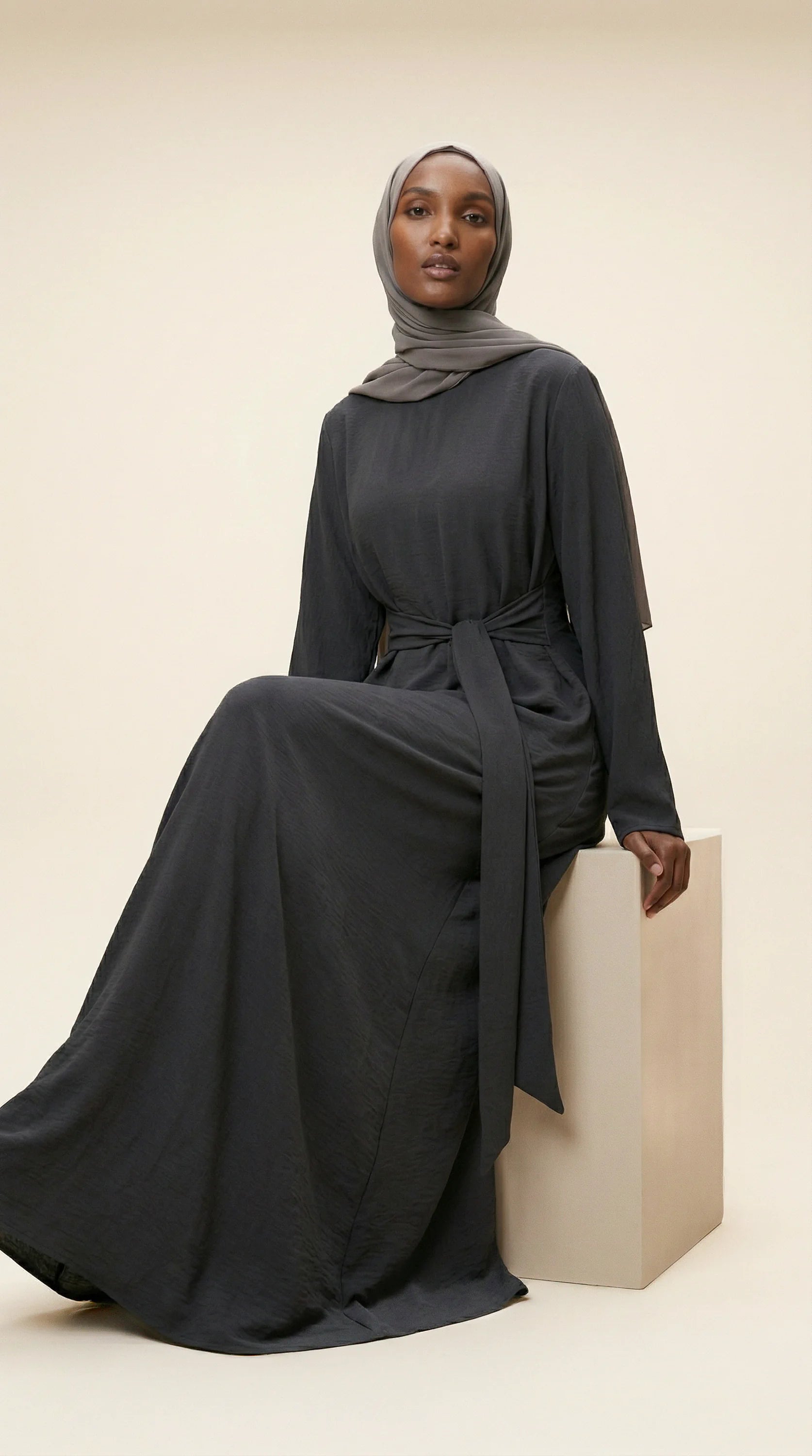 BELTAURA™ Tie-Waist Abaya