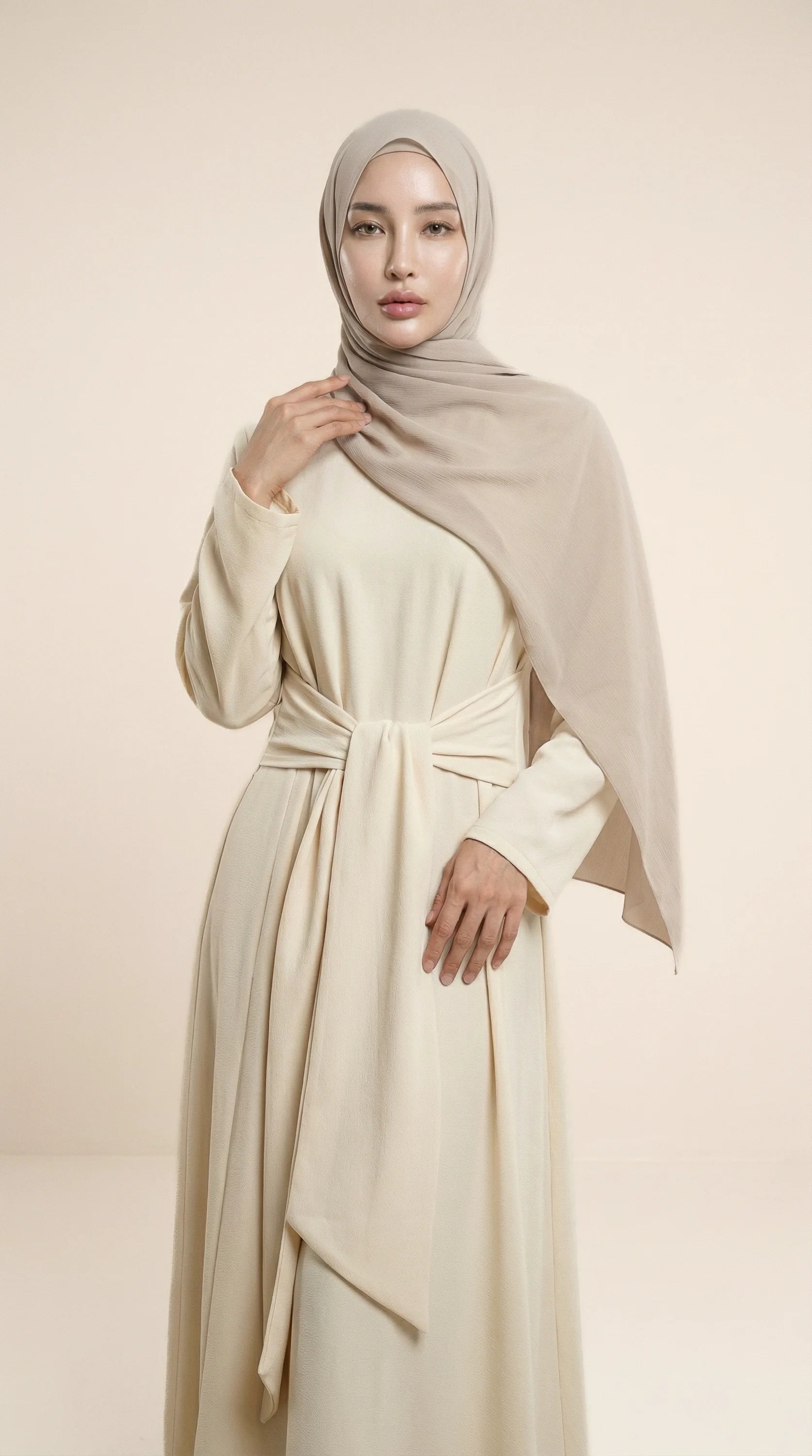 BELTAURA™ Tie-Waist Abaya
