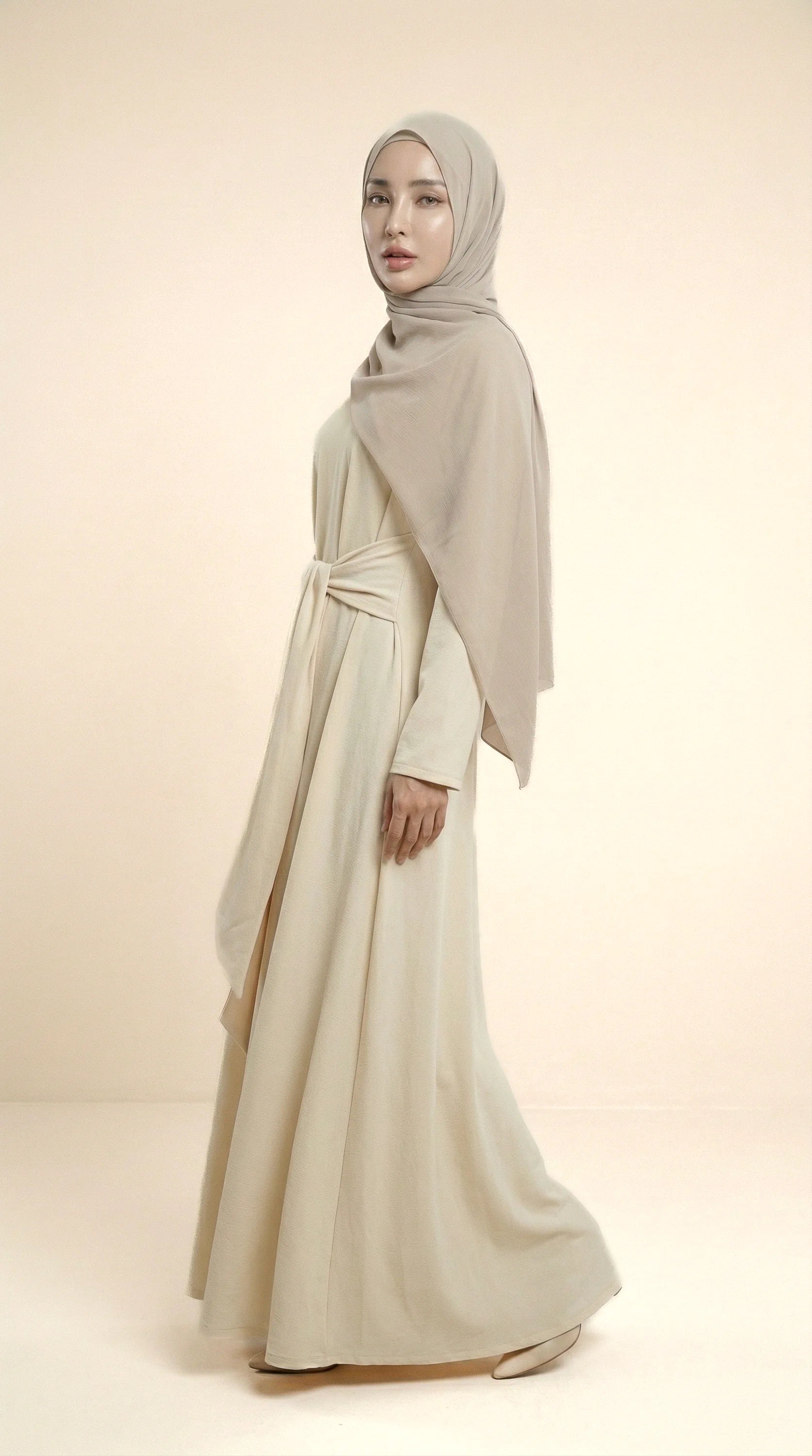 BELTAURA™ Tie-Waist Abaya