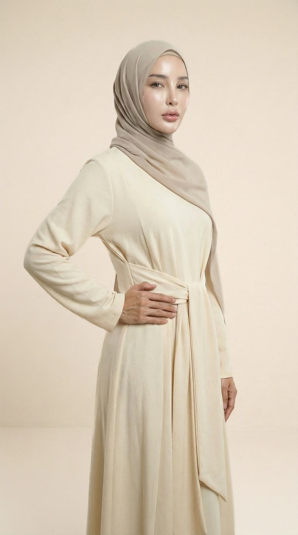 BELTAURA™ Tie-Waist Abaya