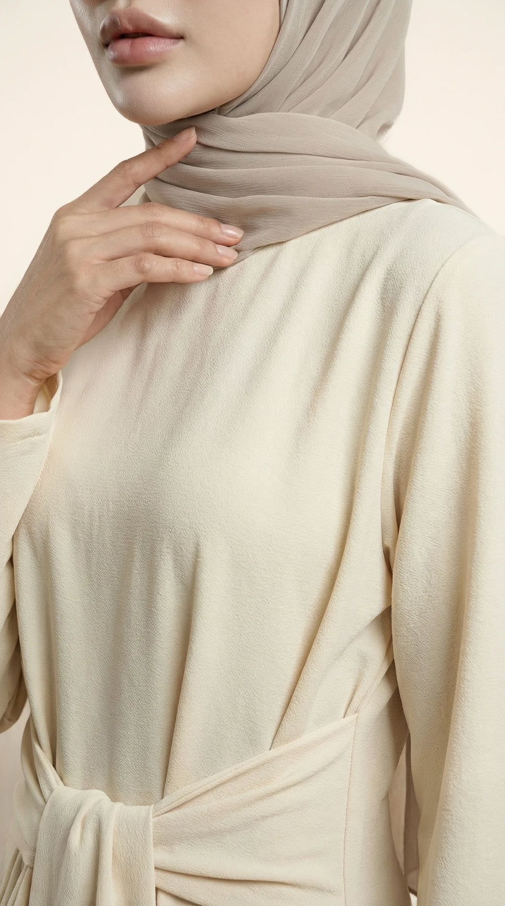 BELTAURA™ Tie-Waist Abaya