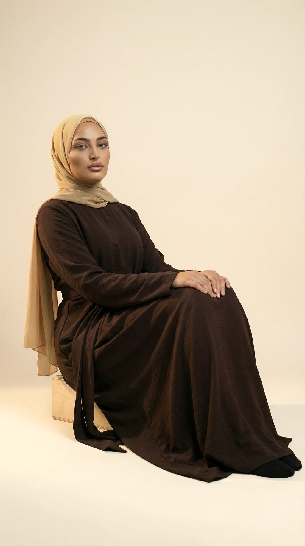 BELTAURA™ Tie-Waist Abaya