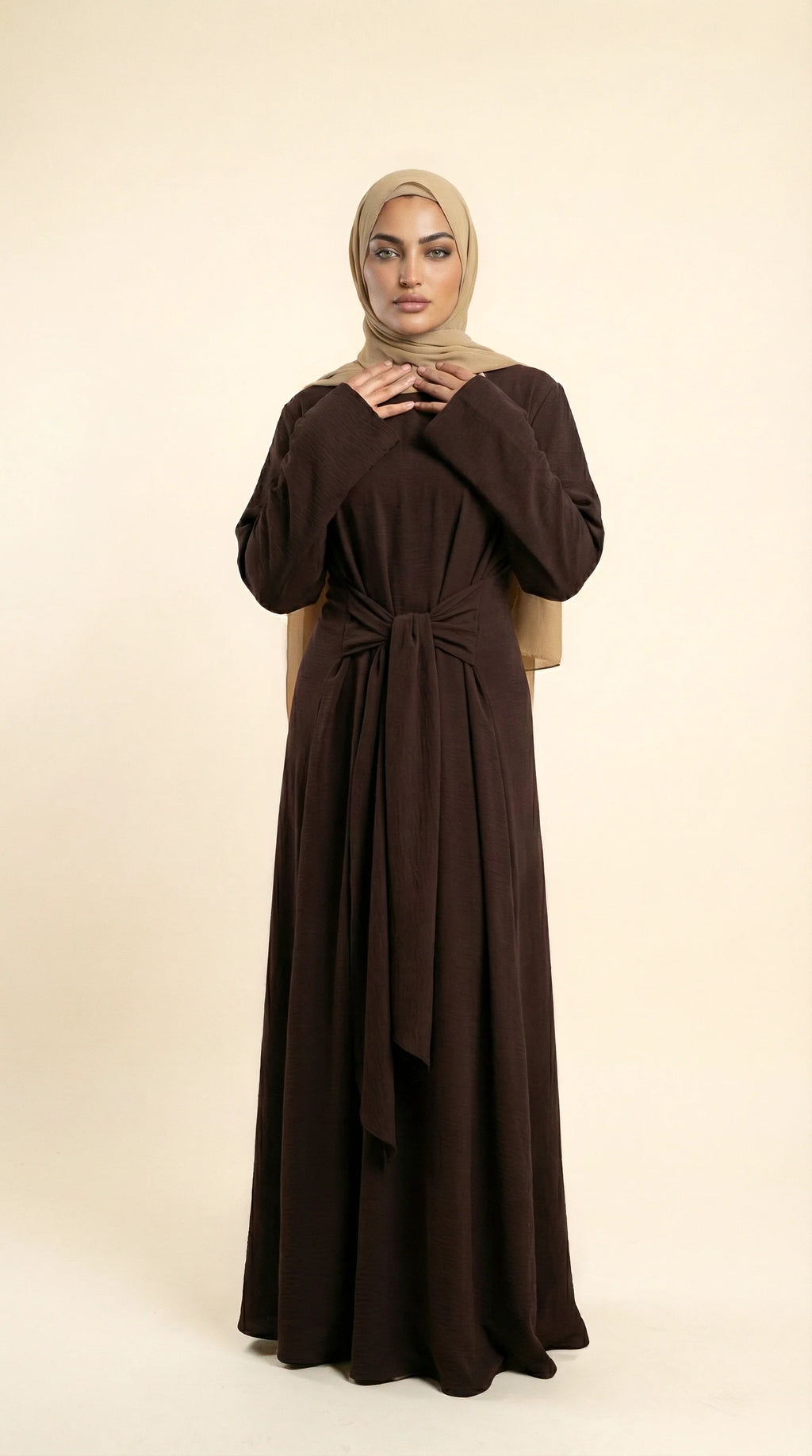 BELTAURA™ Tie-Waist Abaya
