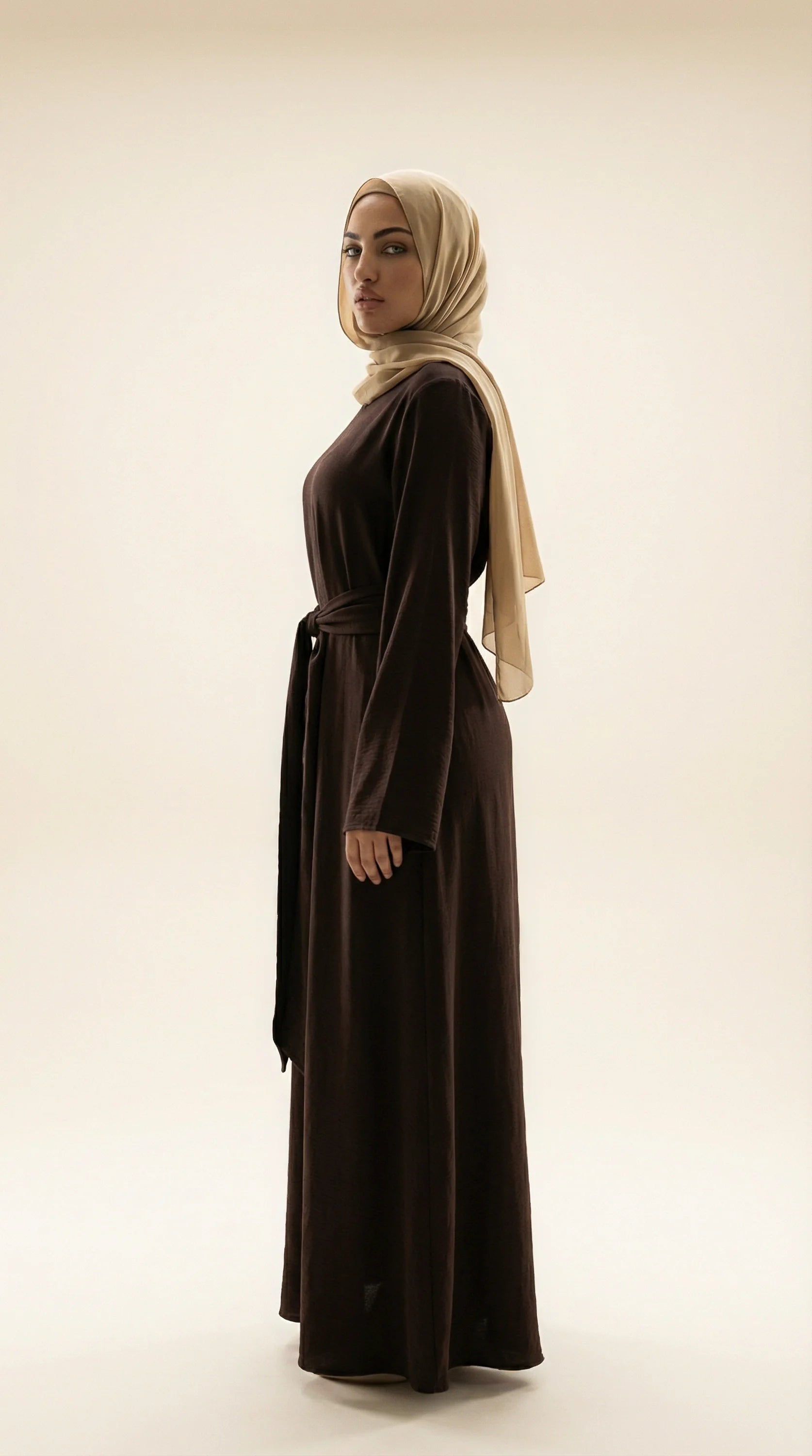 BELTAURA™ Tie-Waist Abaya