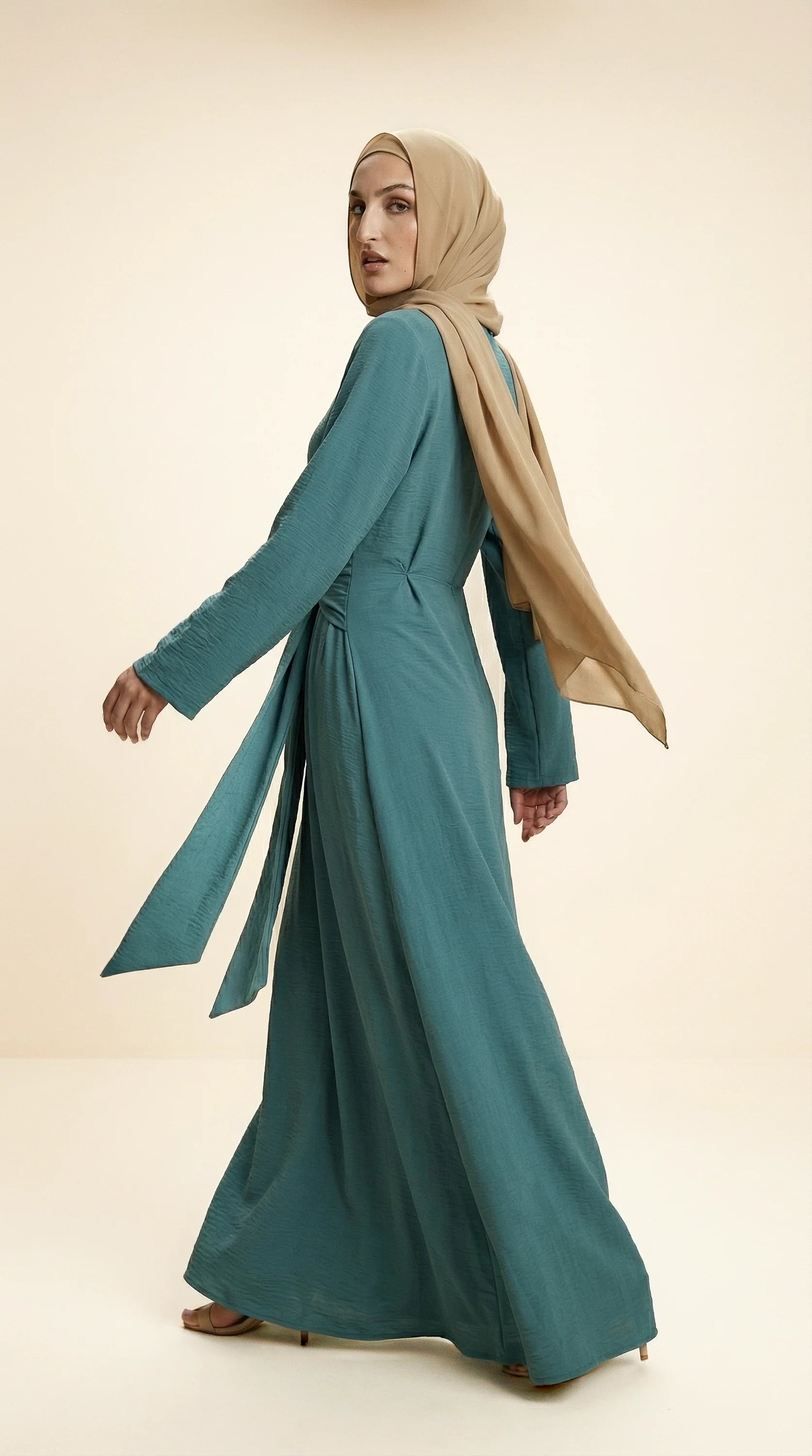 BELTAURA™ Tie-Waist Abaya