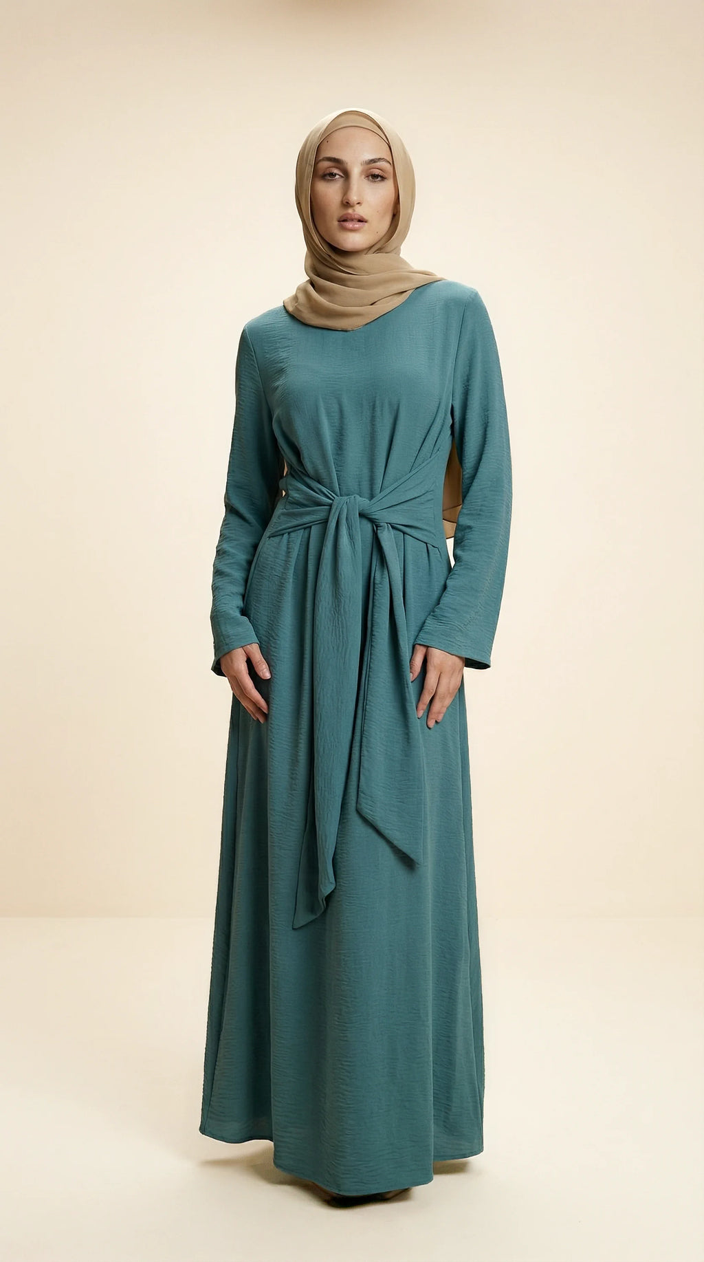 BELTAURA™ Tie-Waist Abaya