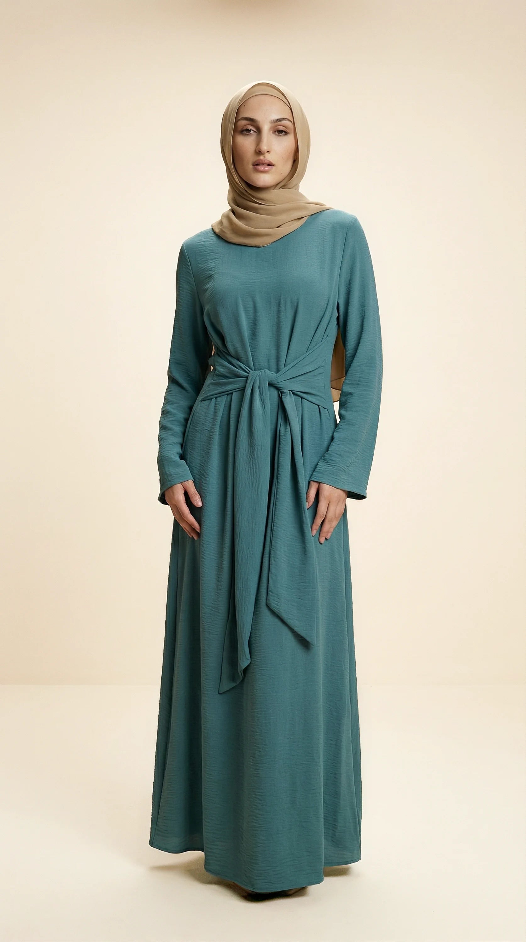 BELTAURA™ Tie-Waist Abaya