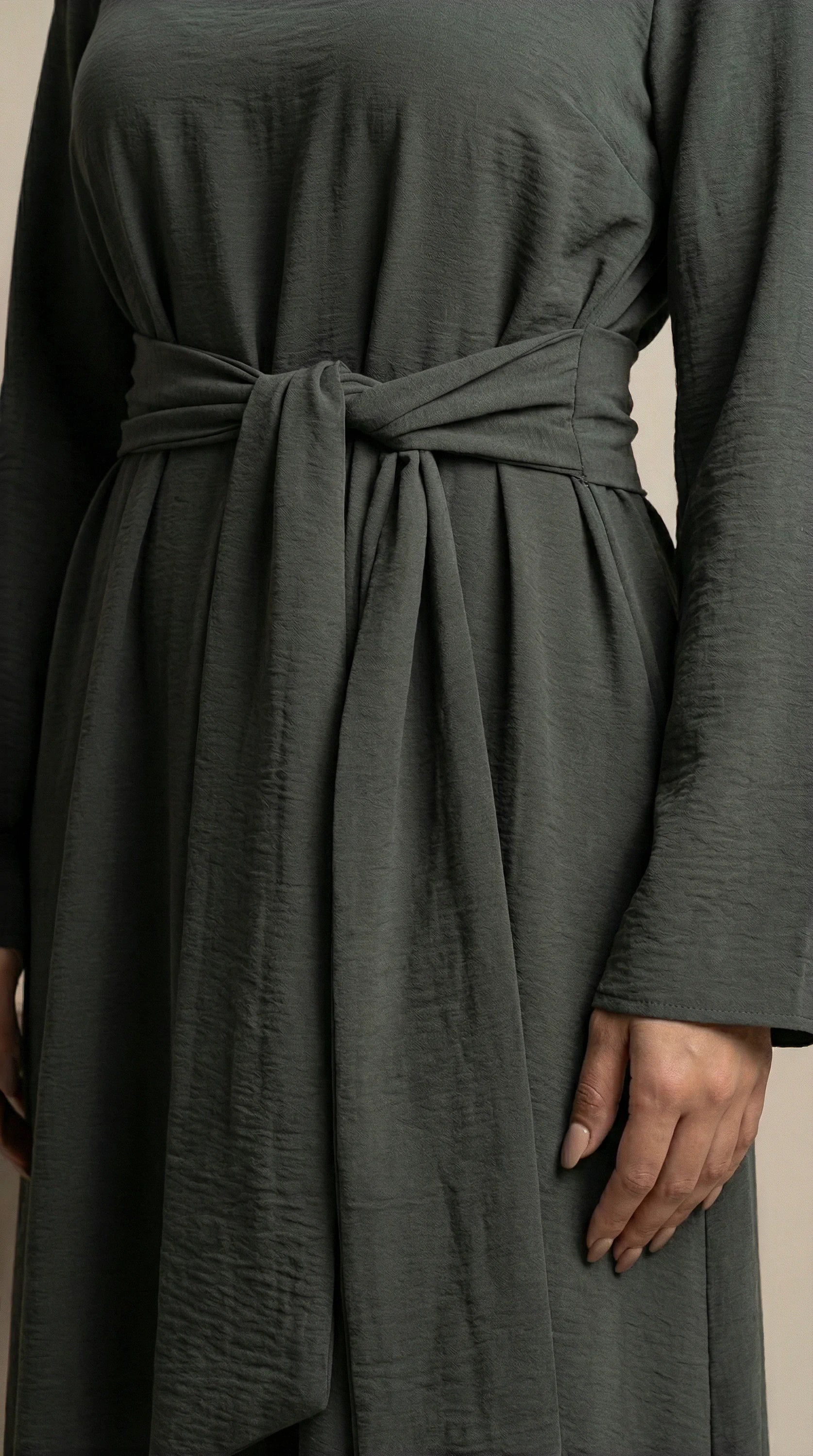 BELTAURA™ Tie-Waist Abaya