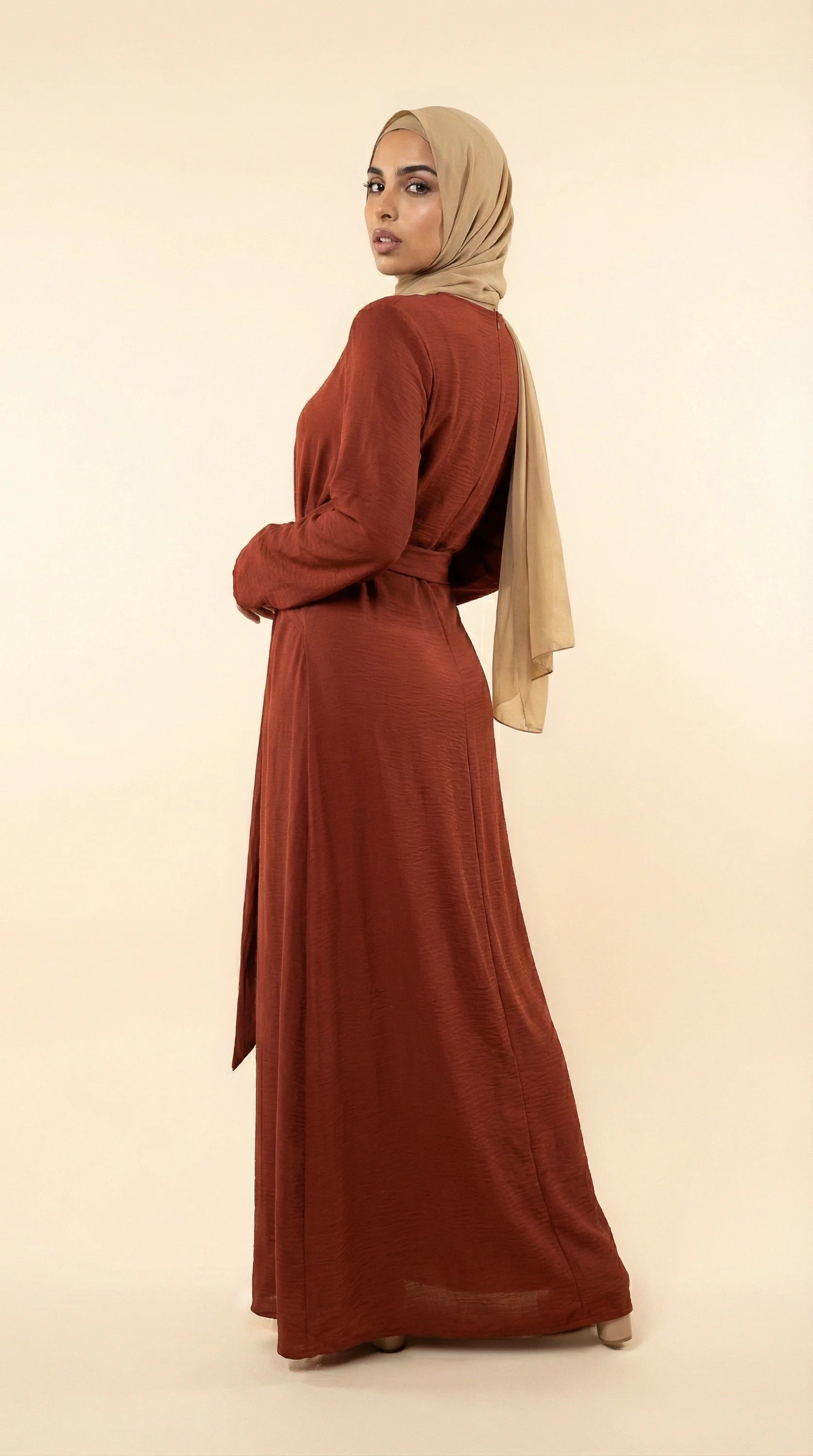 BELTAURA™ Tie-Waist Abaya