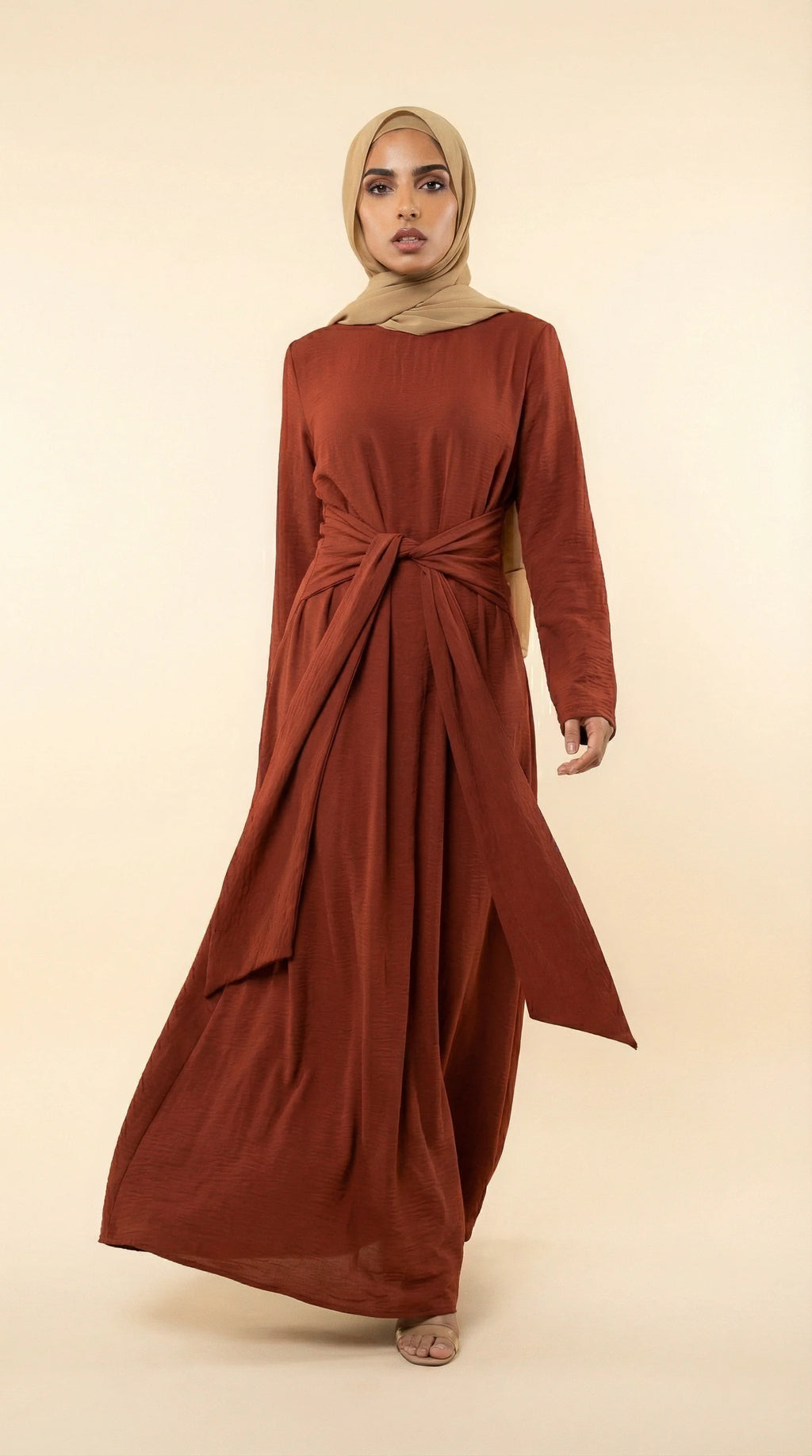 BELTAURA™ Tie-Waist Abaya