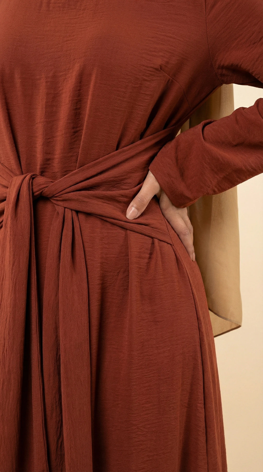 BELTAURA™ Tie-Waist Abaya