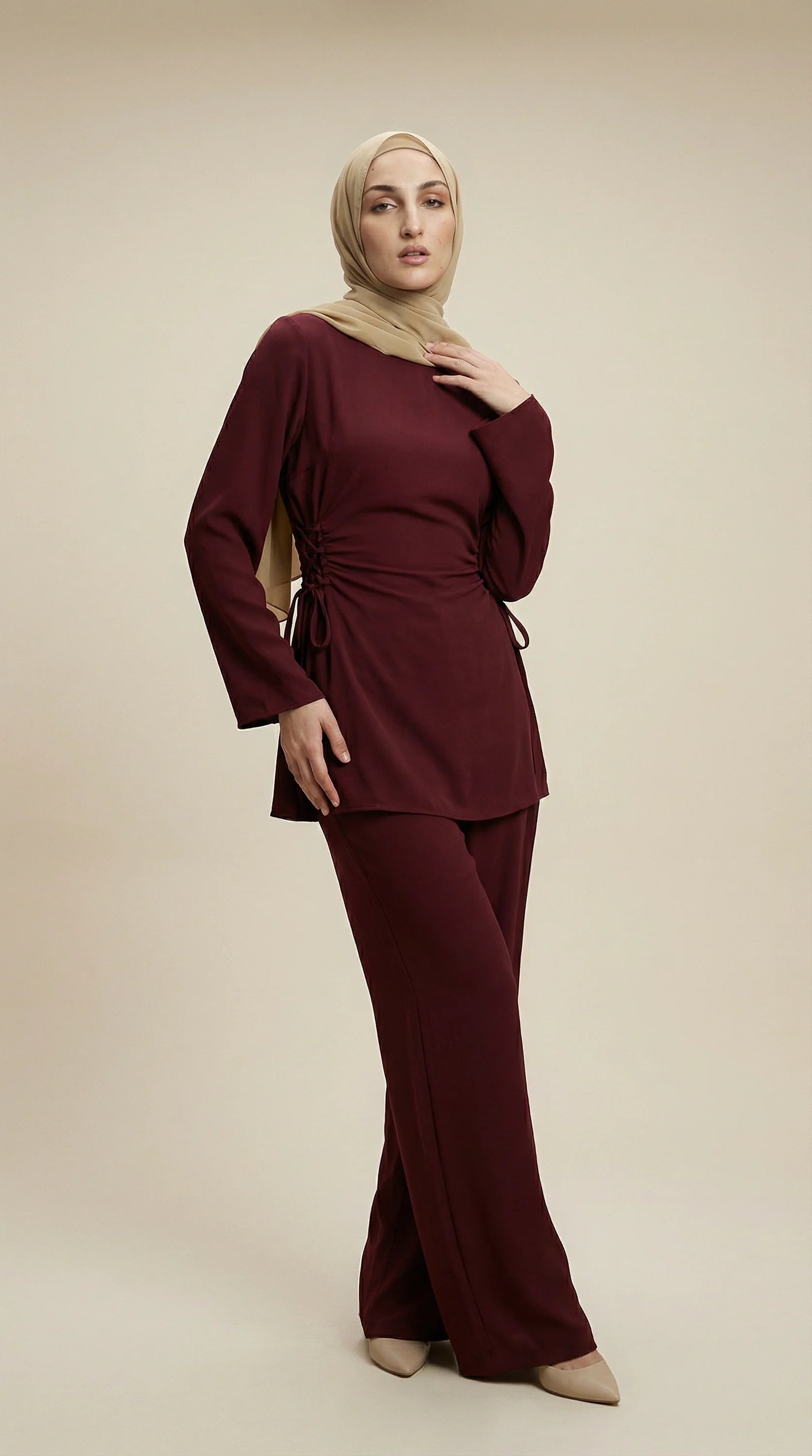 COHERA™ Side-Tie Tunic Set