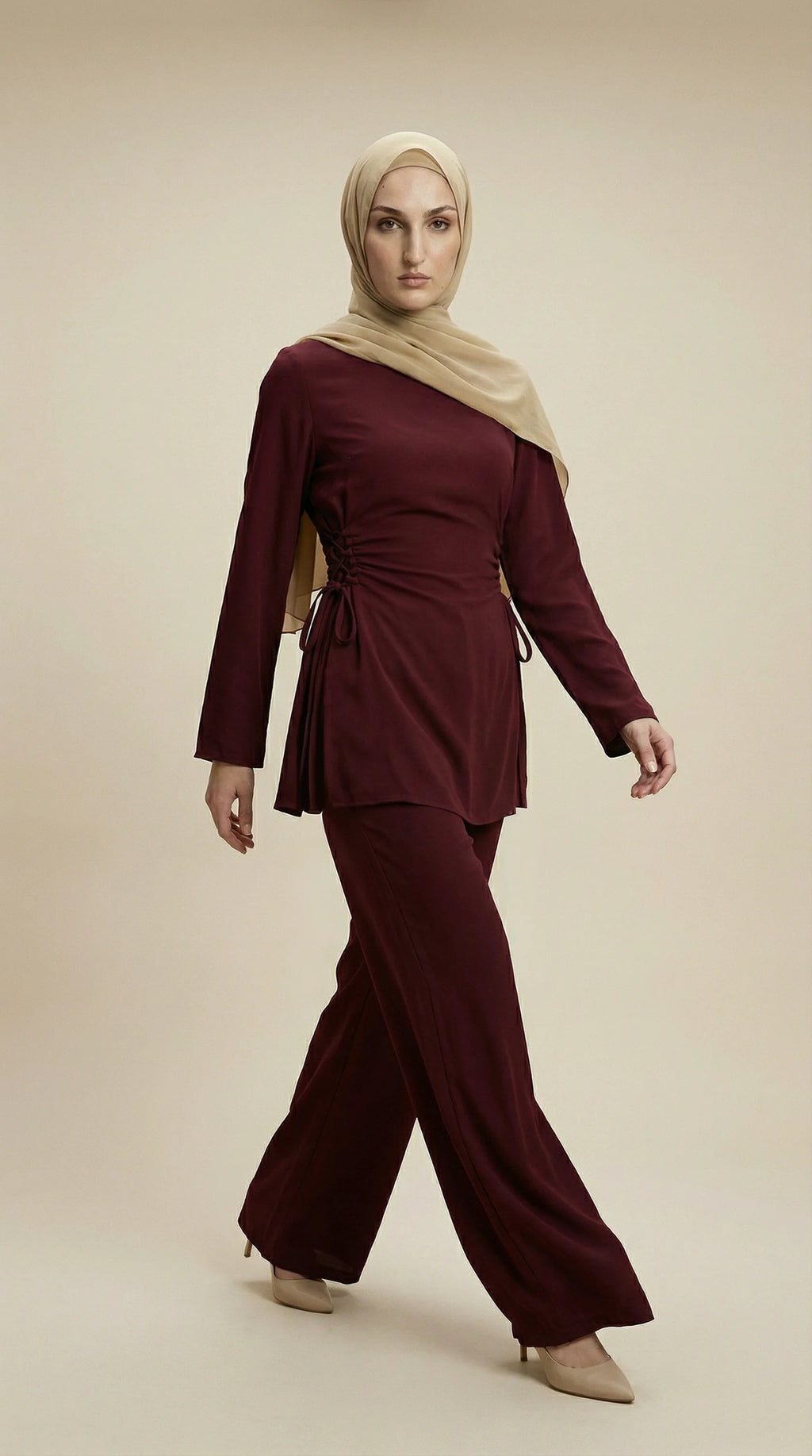 COHERA™ Side-Tie Tunic Set