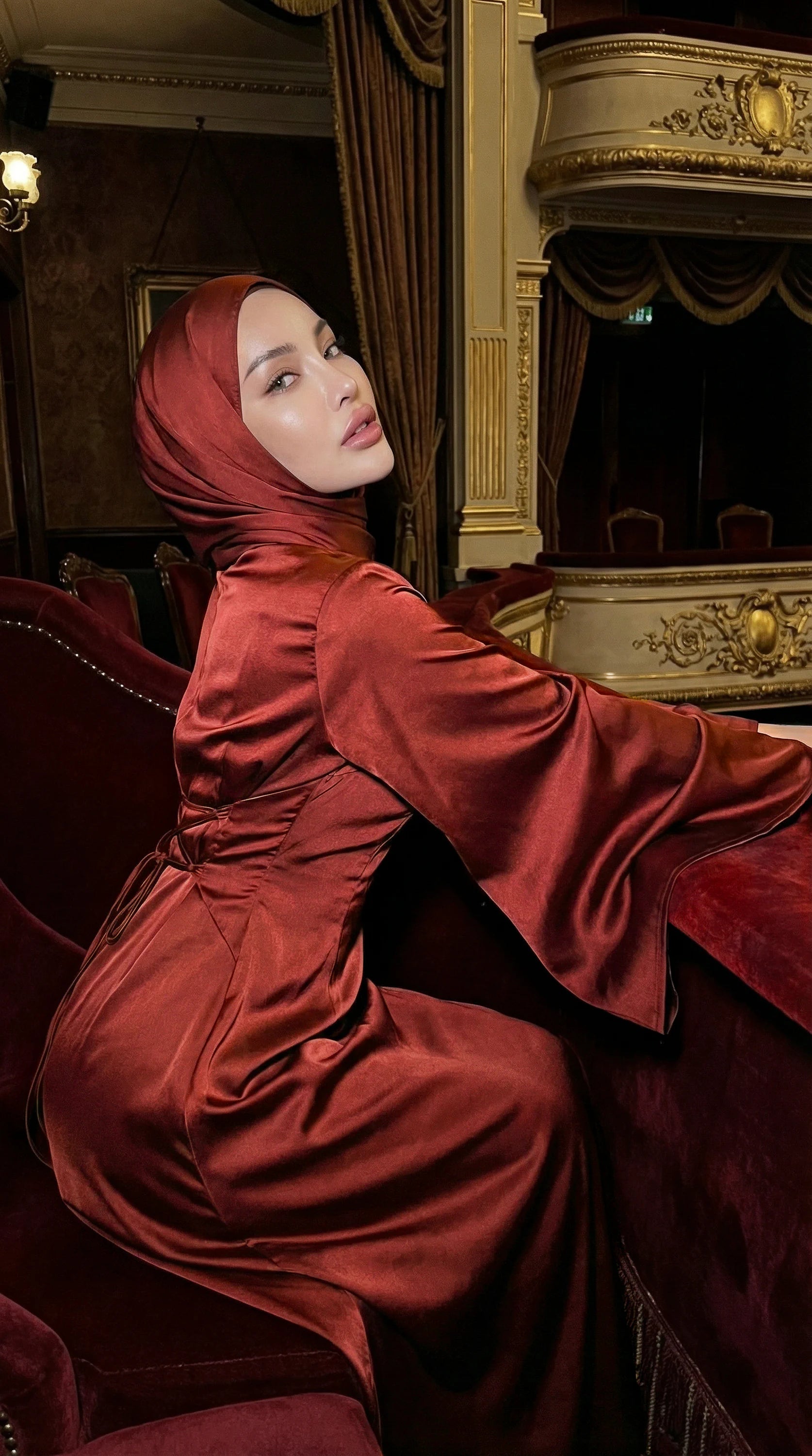 GALA-LUXE™ Cascade Abaya