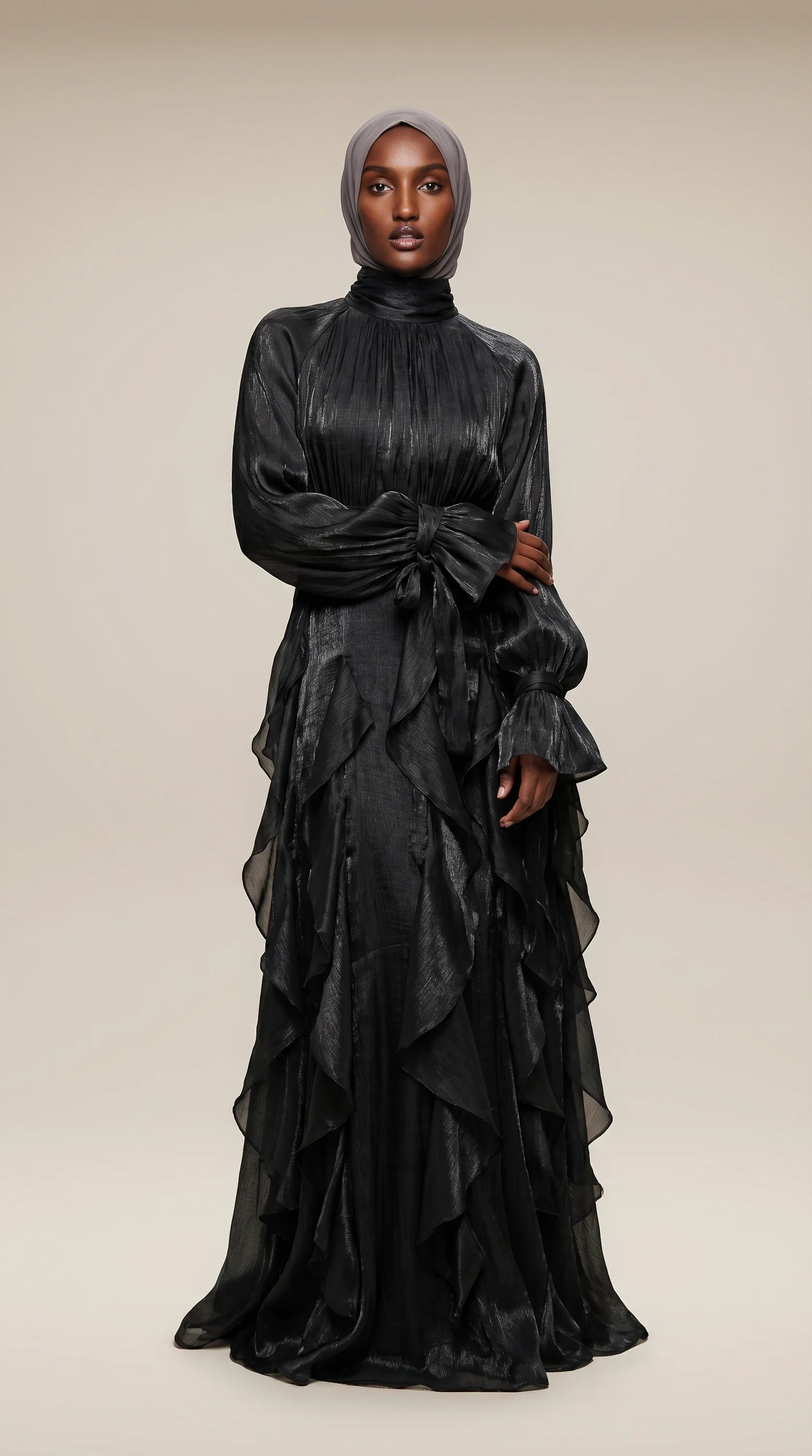 GALA-LUXE™ Cascade Ruffle Dress