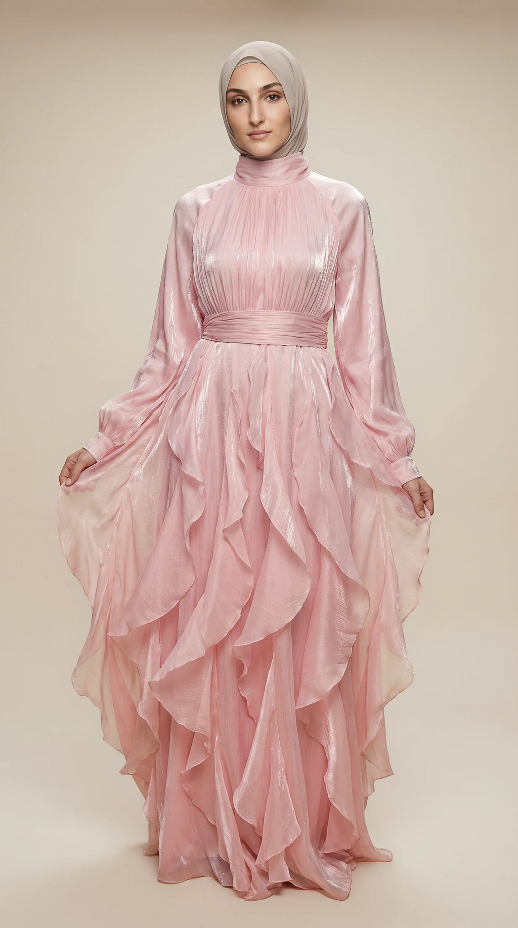 GALA-LUXE™ Cascade Ruffle Dress