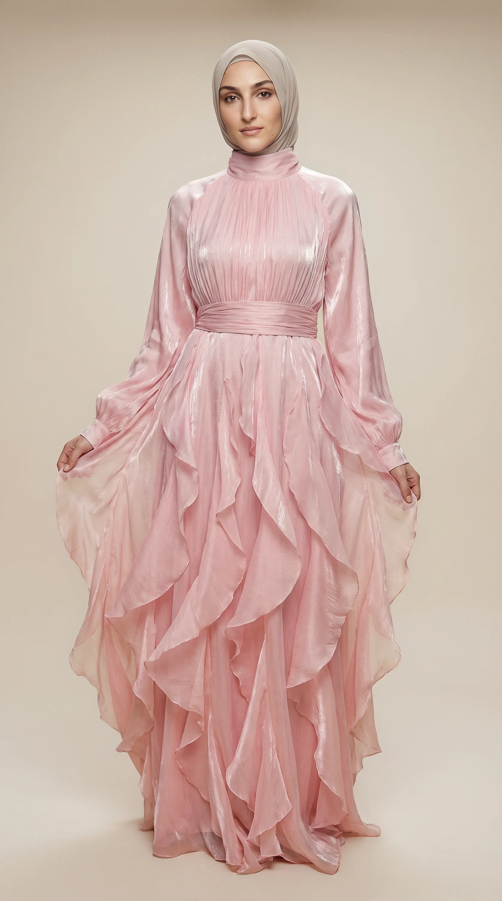 GALA-LUXE™ Cascade Ruffle Dress