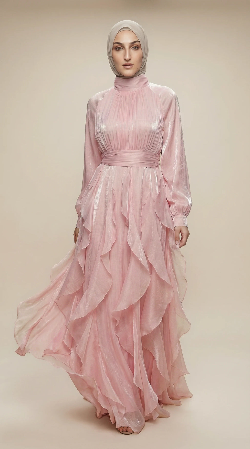 GALA-LUXE™ Cascade Ruffle Dress