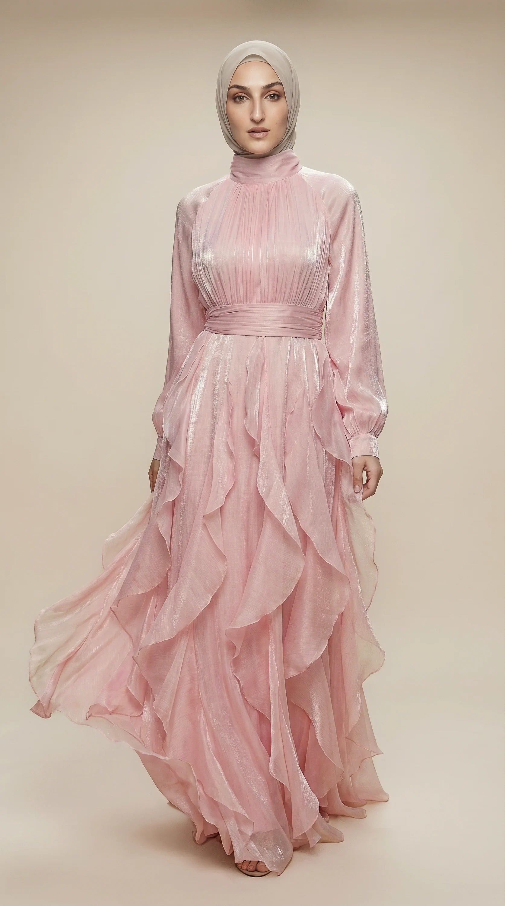 GALA-LUXE™ Cascade Ruffle Dress