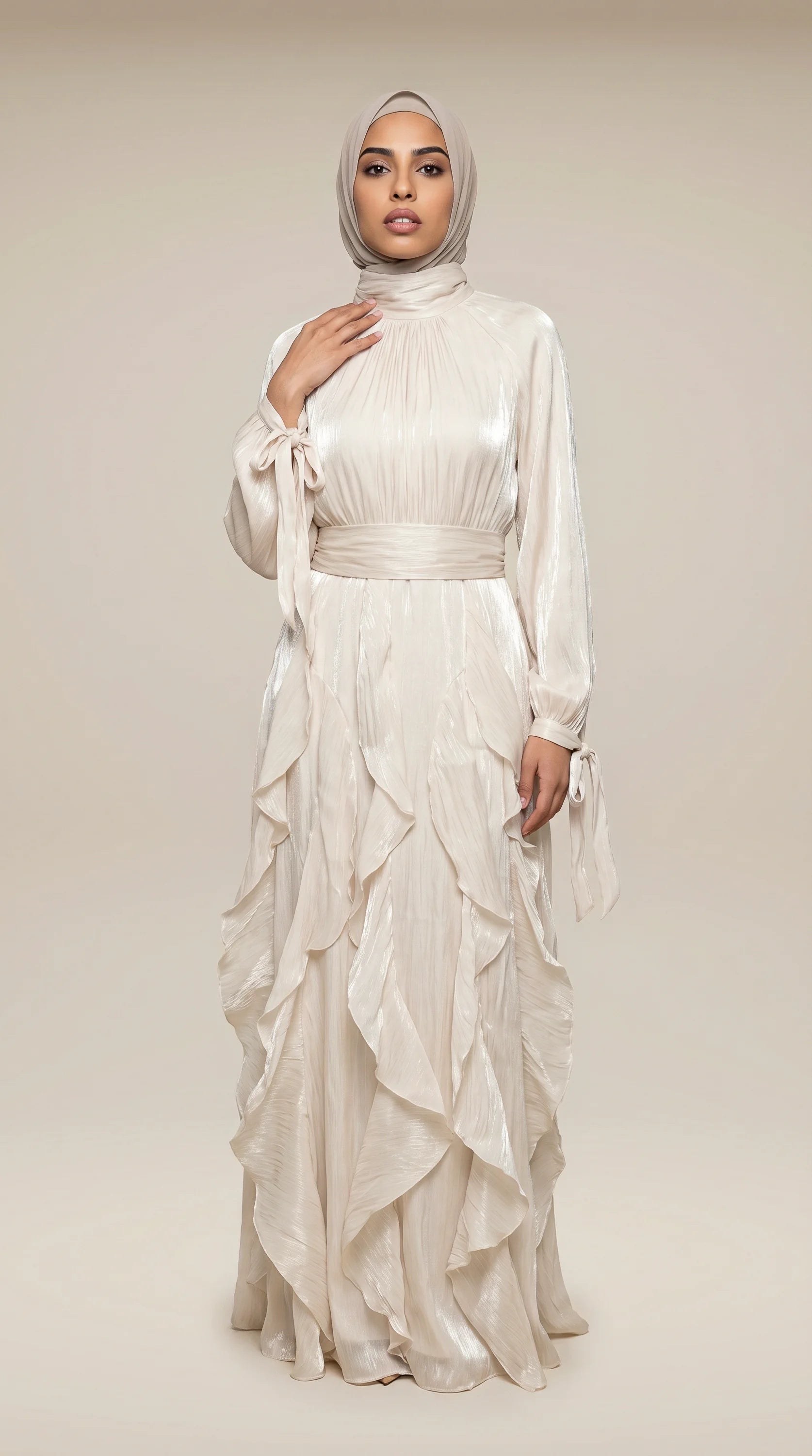 GALA-LUXE™ Cascade Ruffle Dress