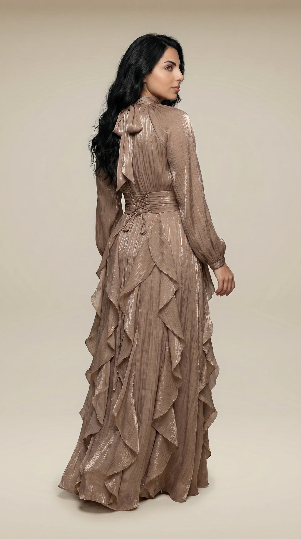 GALA-LUXE™ Cascade Ruffle Dress