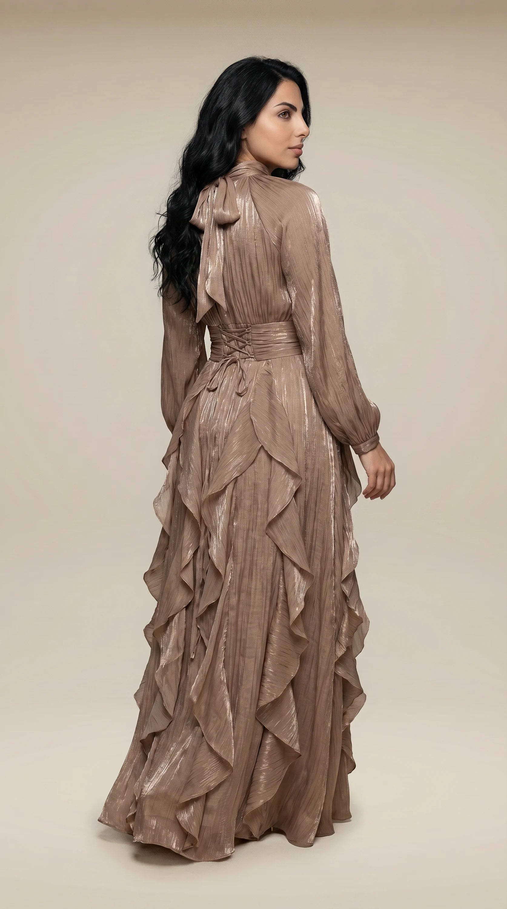 GALA-LUXE™ Cascade Ruffle Dress