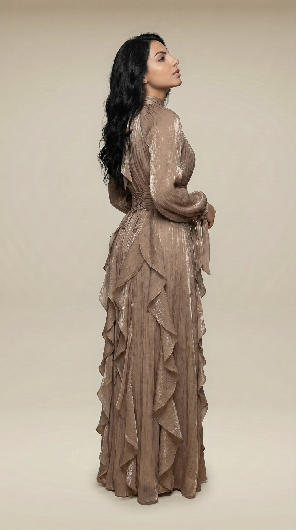 GALA-LUXE™ Cascade Ruffle Dress