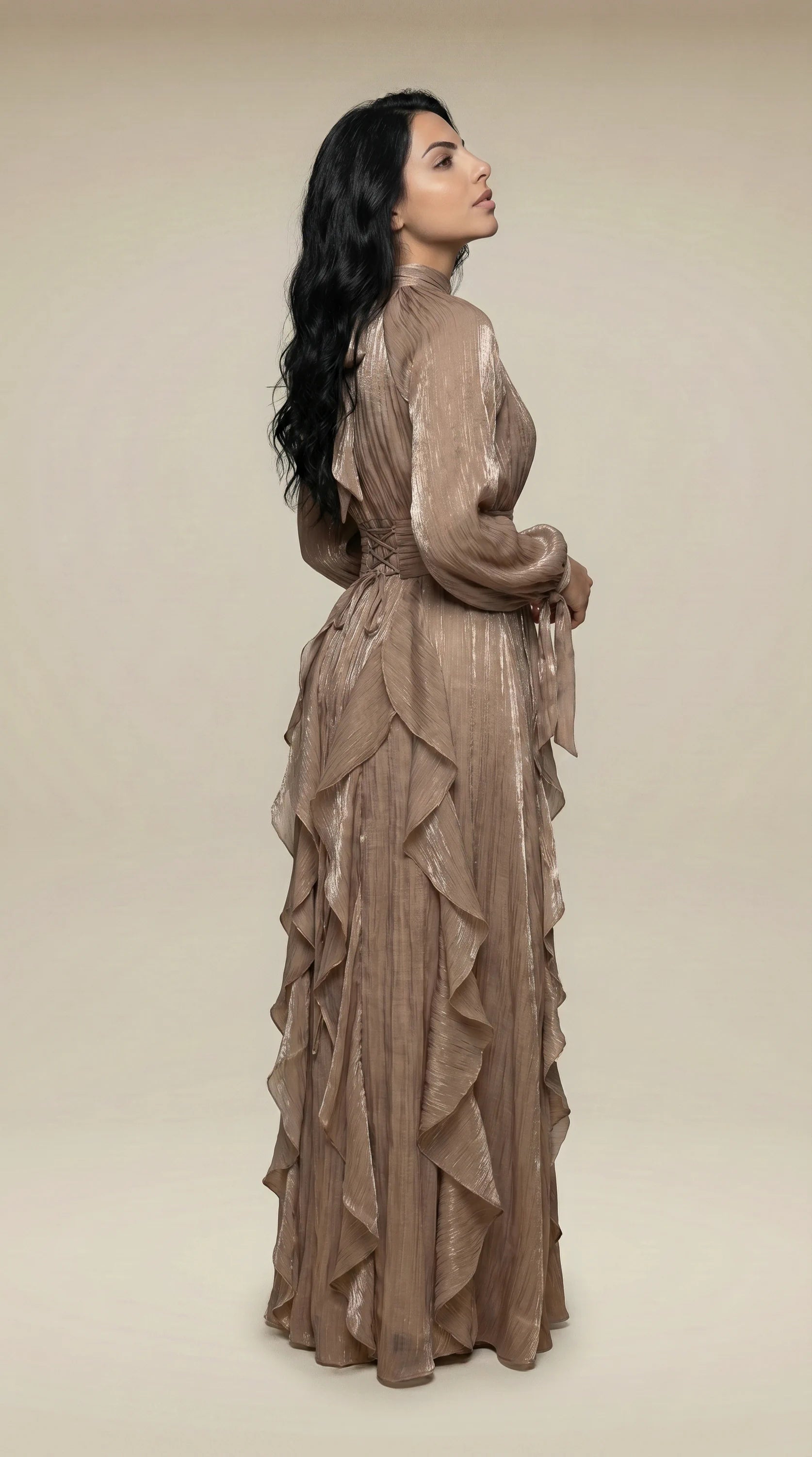GALA-LUXE™ Cascade Ruffle Dress