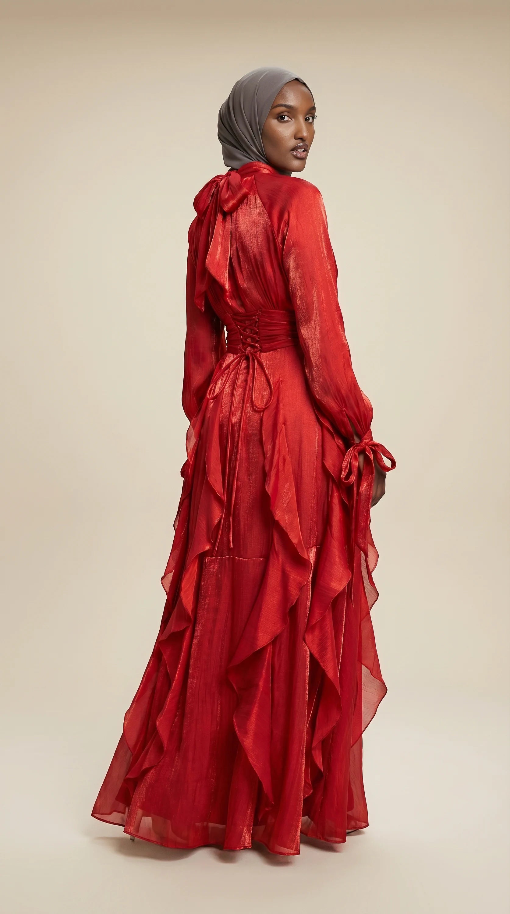 GALA-LUXE™ Cascade Ruffle Dress