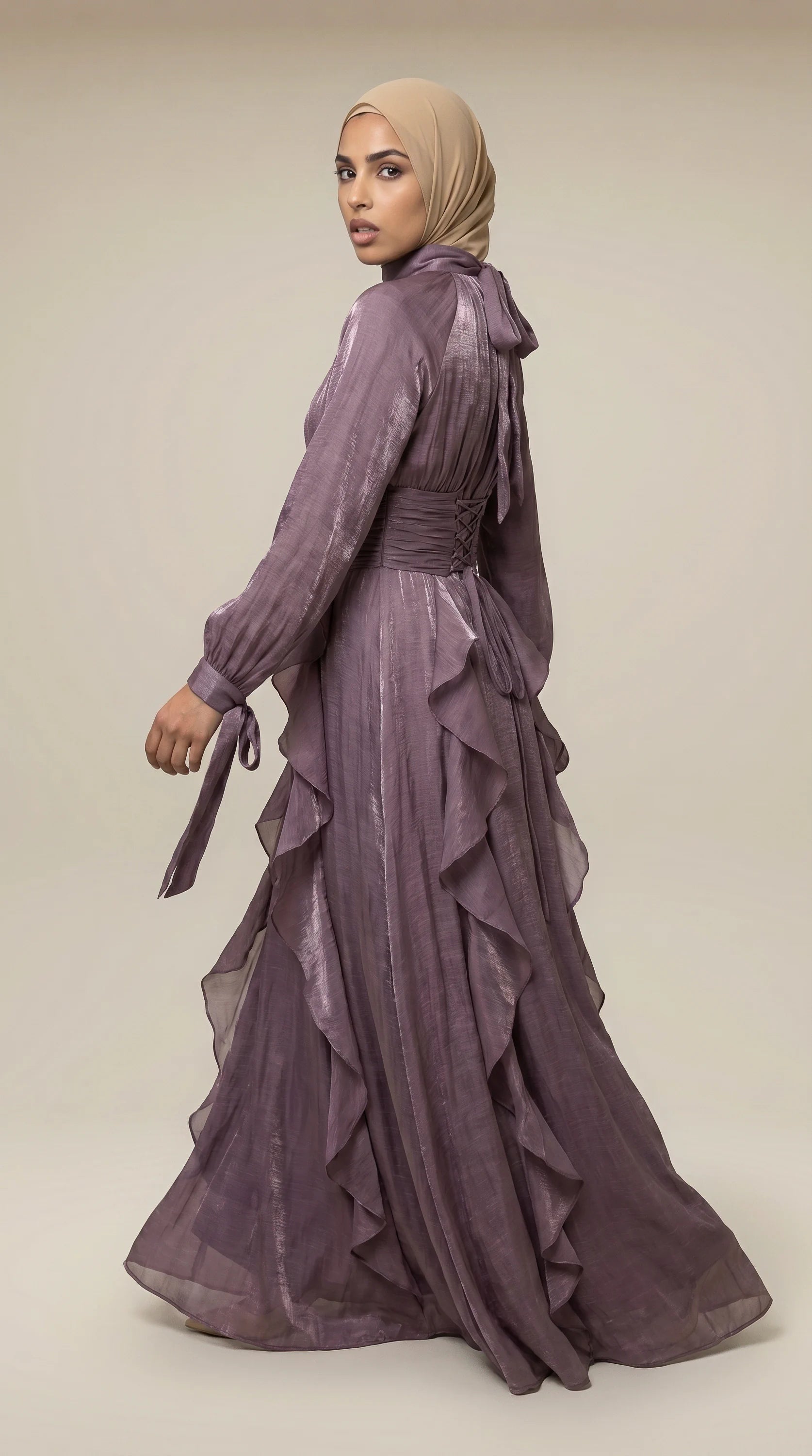 GALA-LUXE™ Cascade Ruffle Dress