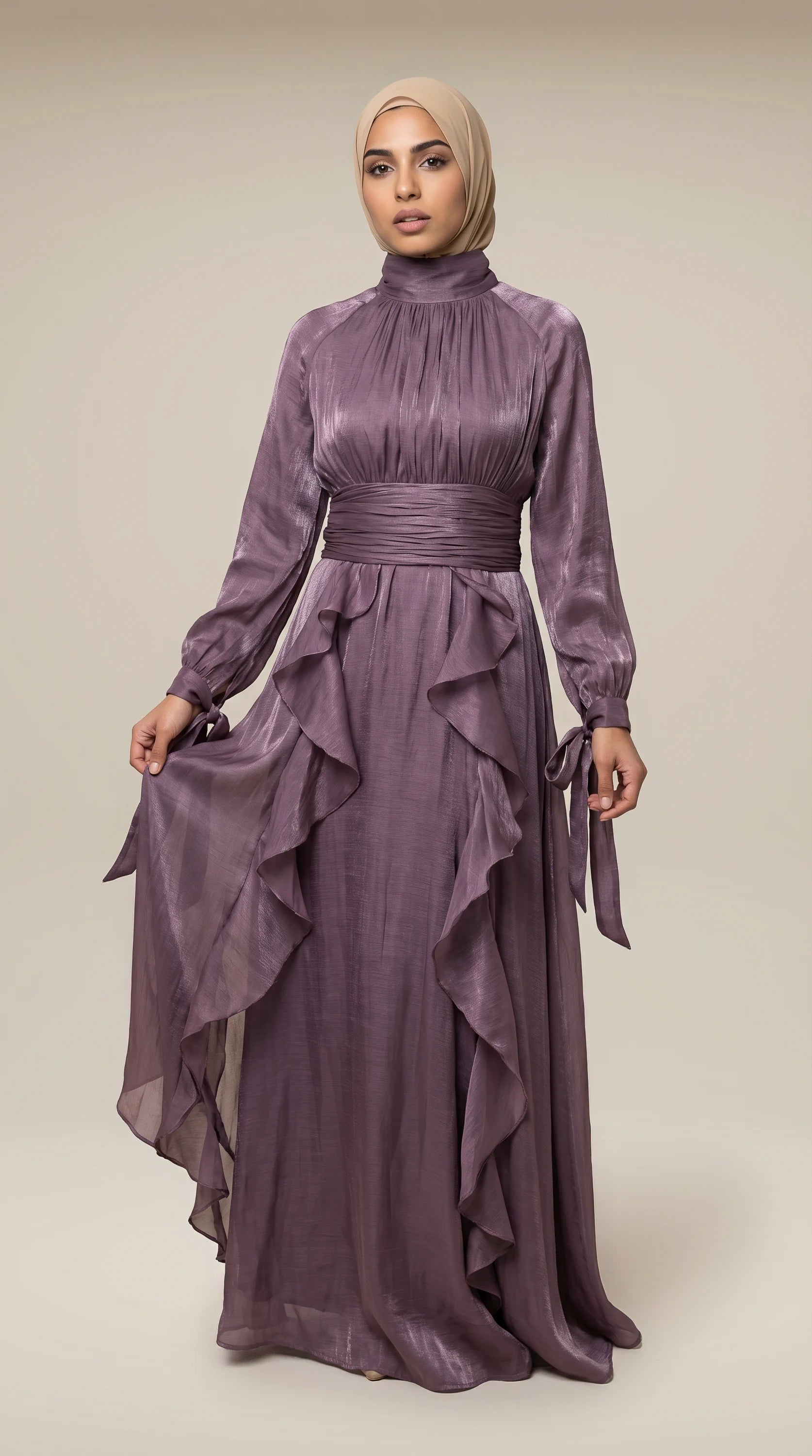 GALA-LUXE™ Cascade Ruffle Dress