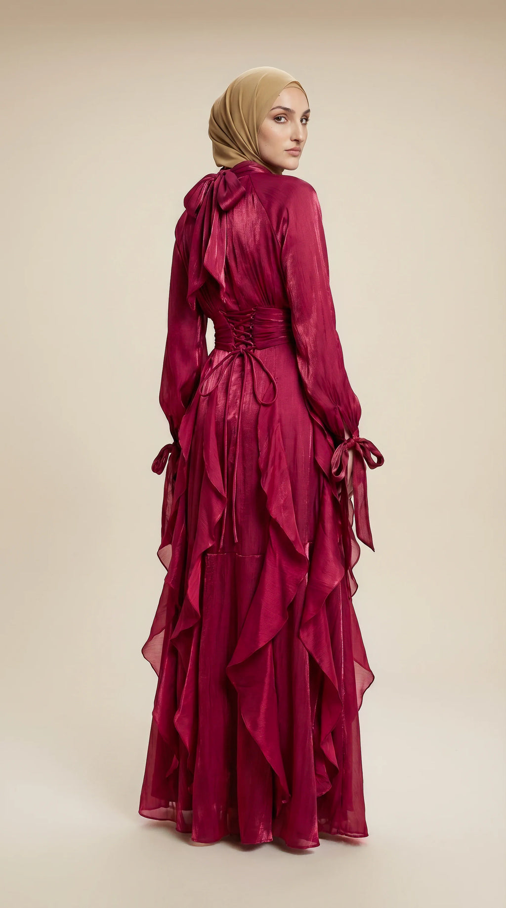 GALA-LUXE™ Cascade Ruffle Dress