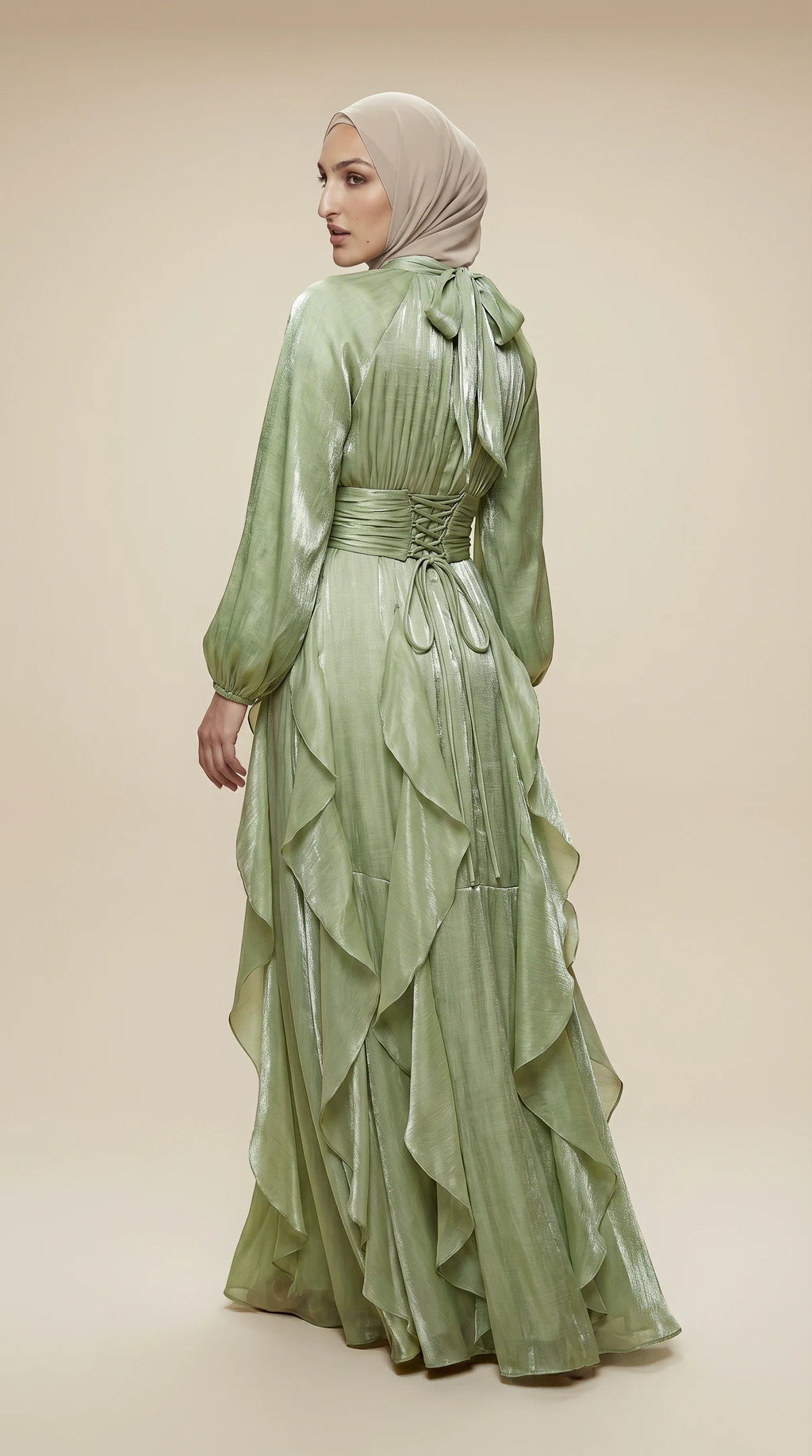 GALA-LUXE™ Cascade Ruffle Dress