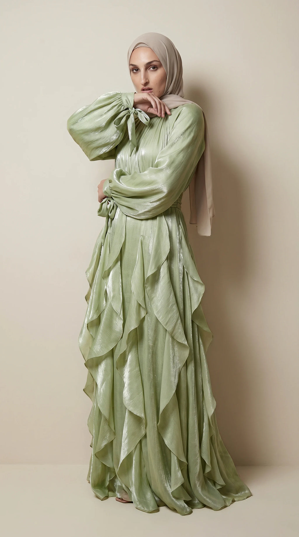 GALA-LUXE™ Cascade Ruffle Dress