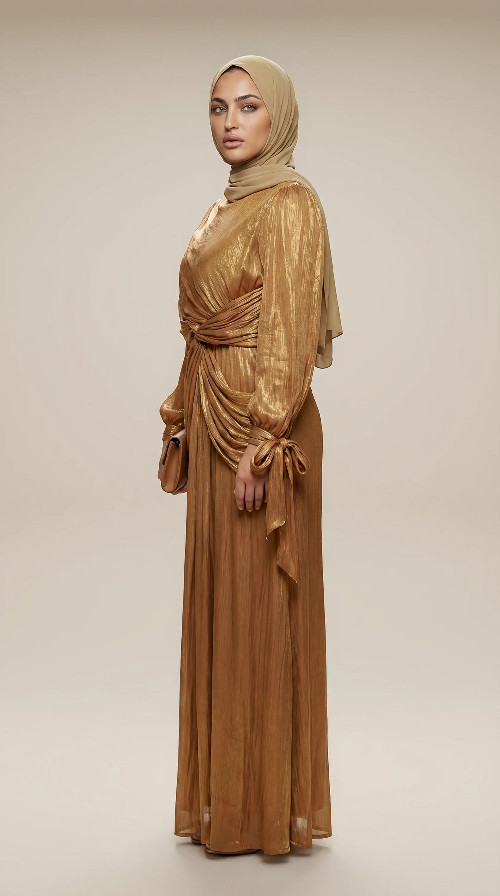 GALA-LUXE™ Draped Lantern Abaya