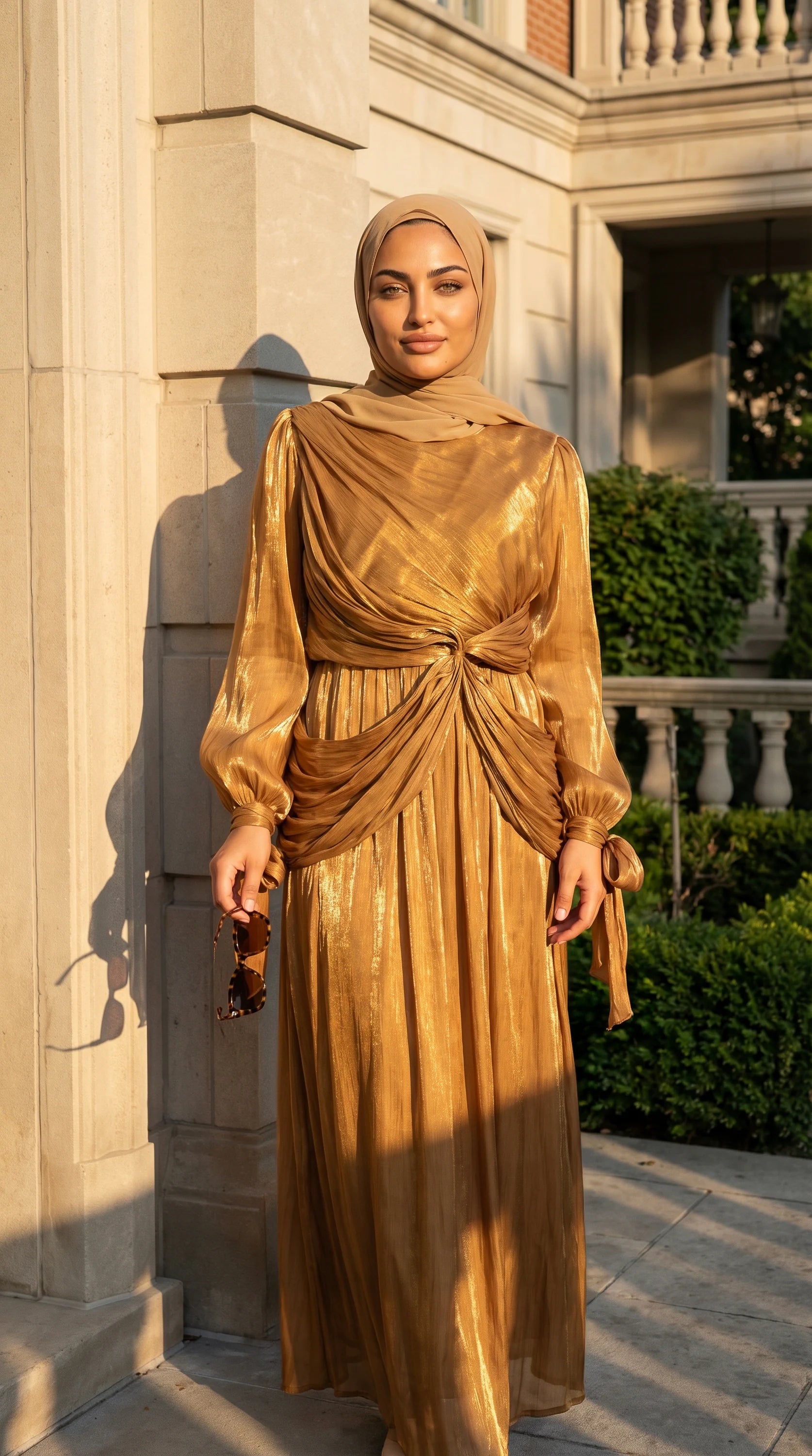 GALA-LUXE™ Draped Lantern Abaya