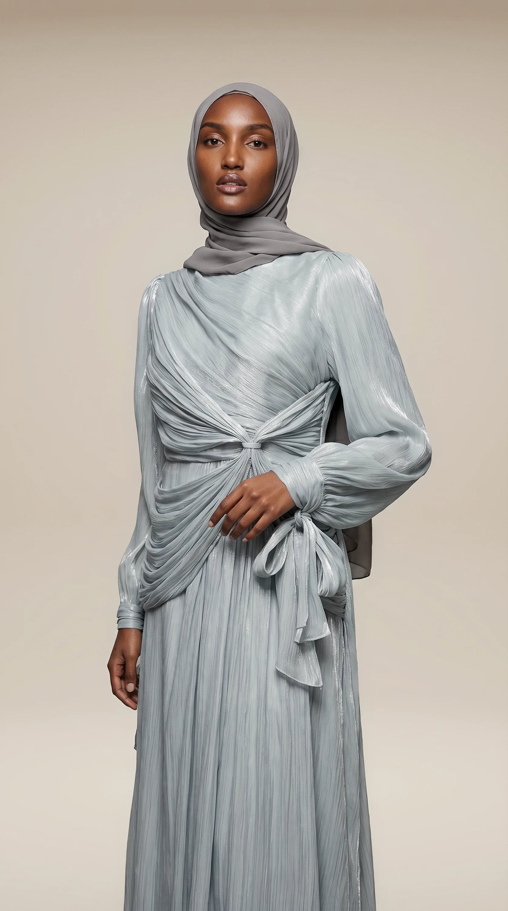 GALA-LUXE™ Draped Lantern Abaya