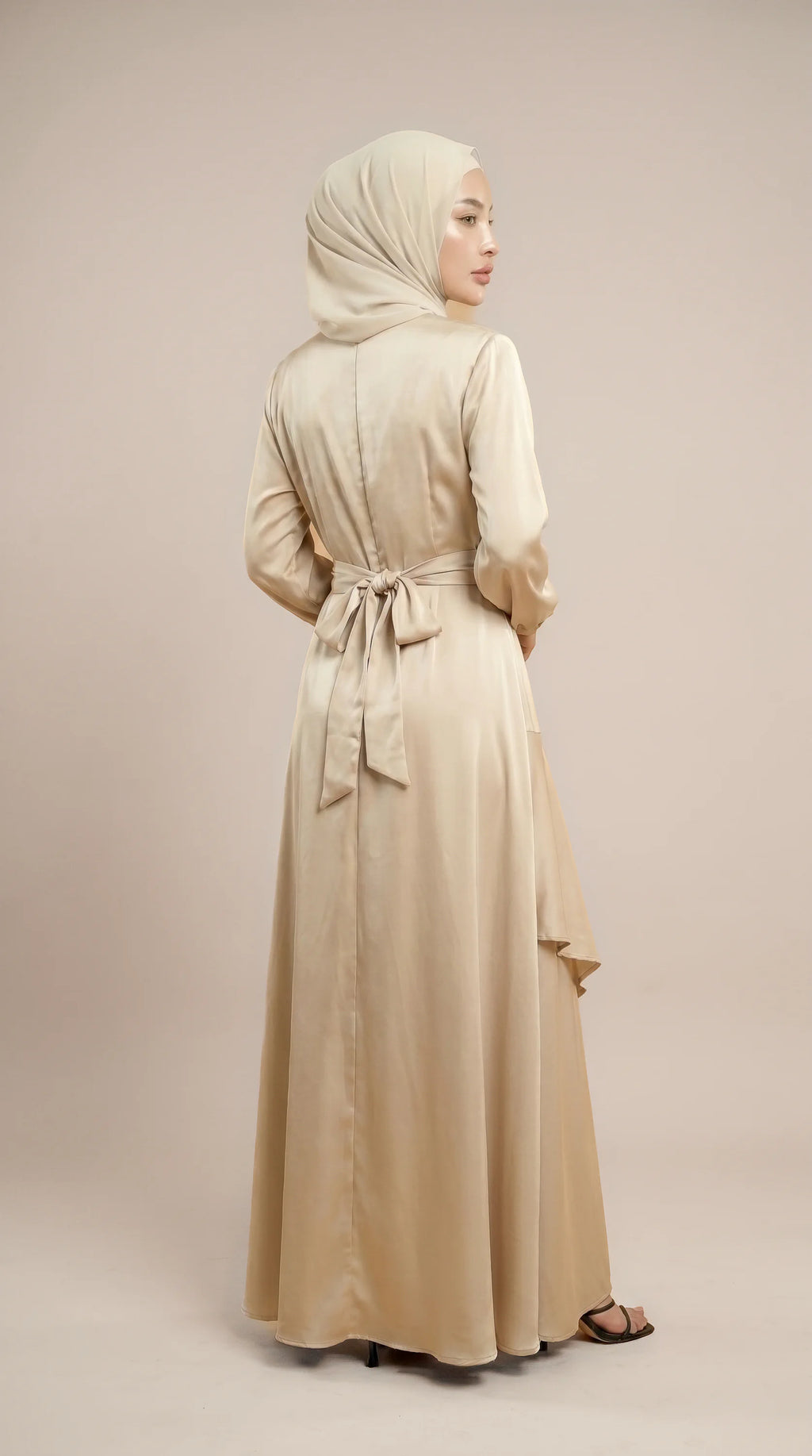 GALA-LUXE™ Satin Cascade Dress