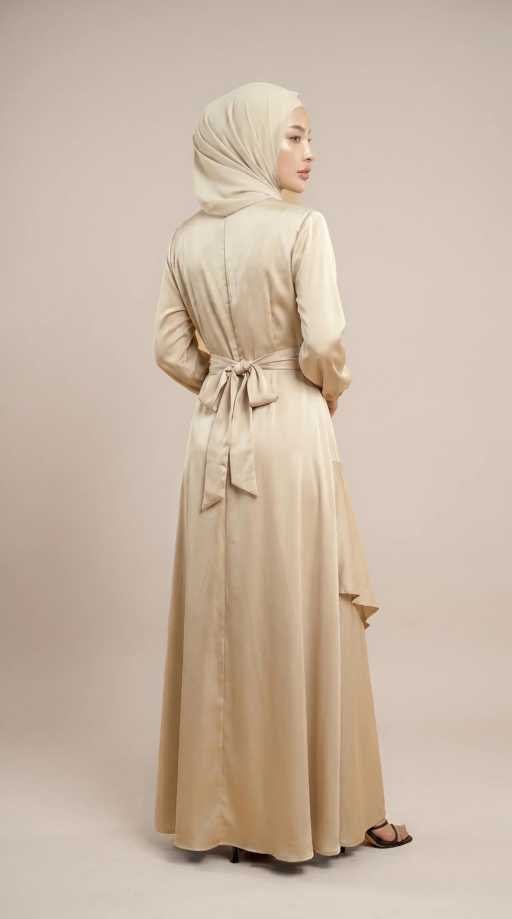 GALA-LUXE™ Satin Cascade Dress