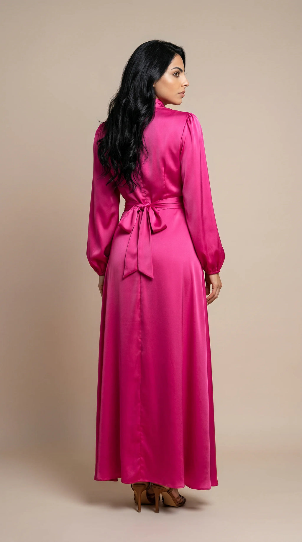 GALA-LUXE™ Satin Cascade Dress