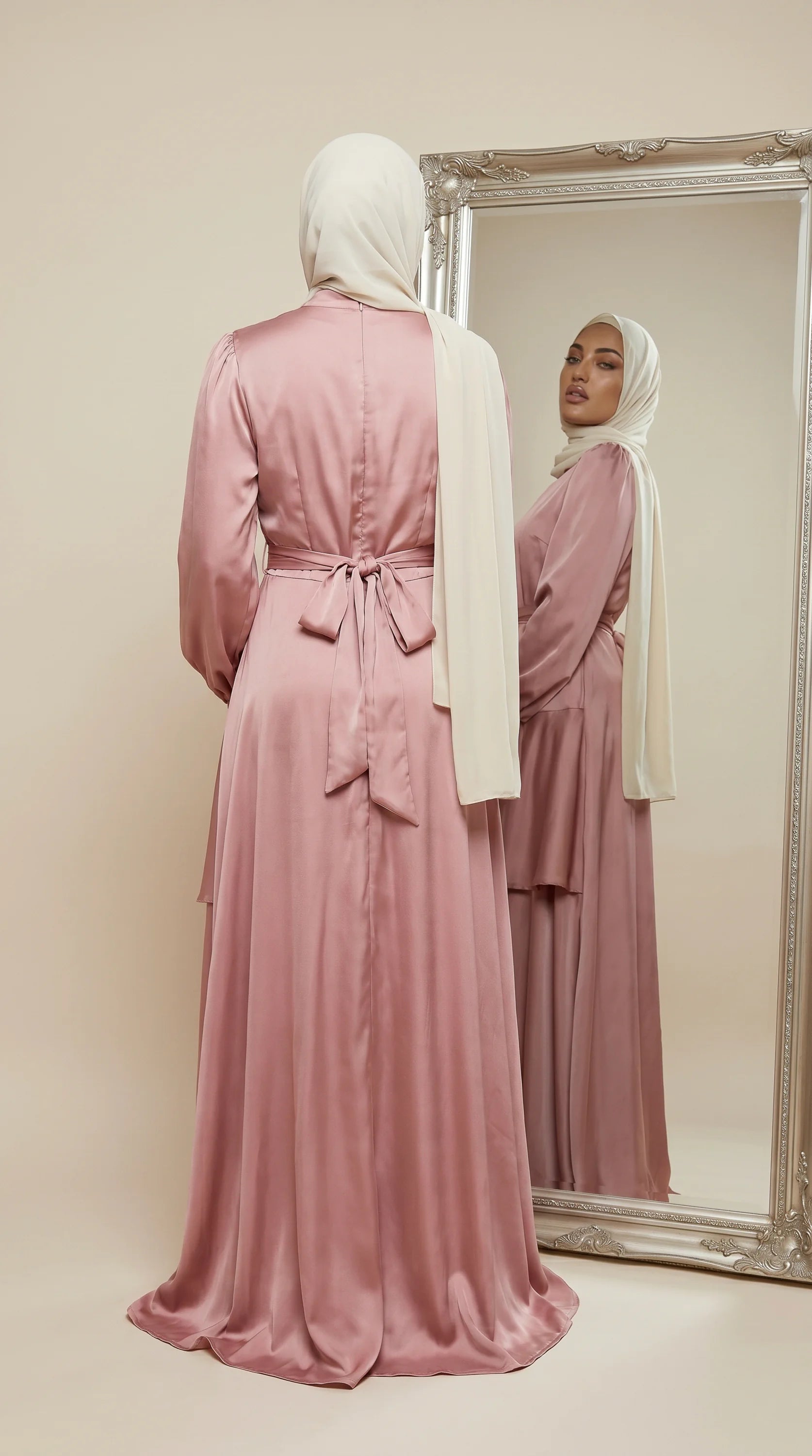 GALA-LUXE™ Satin Cascade Dress