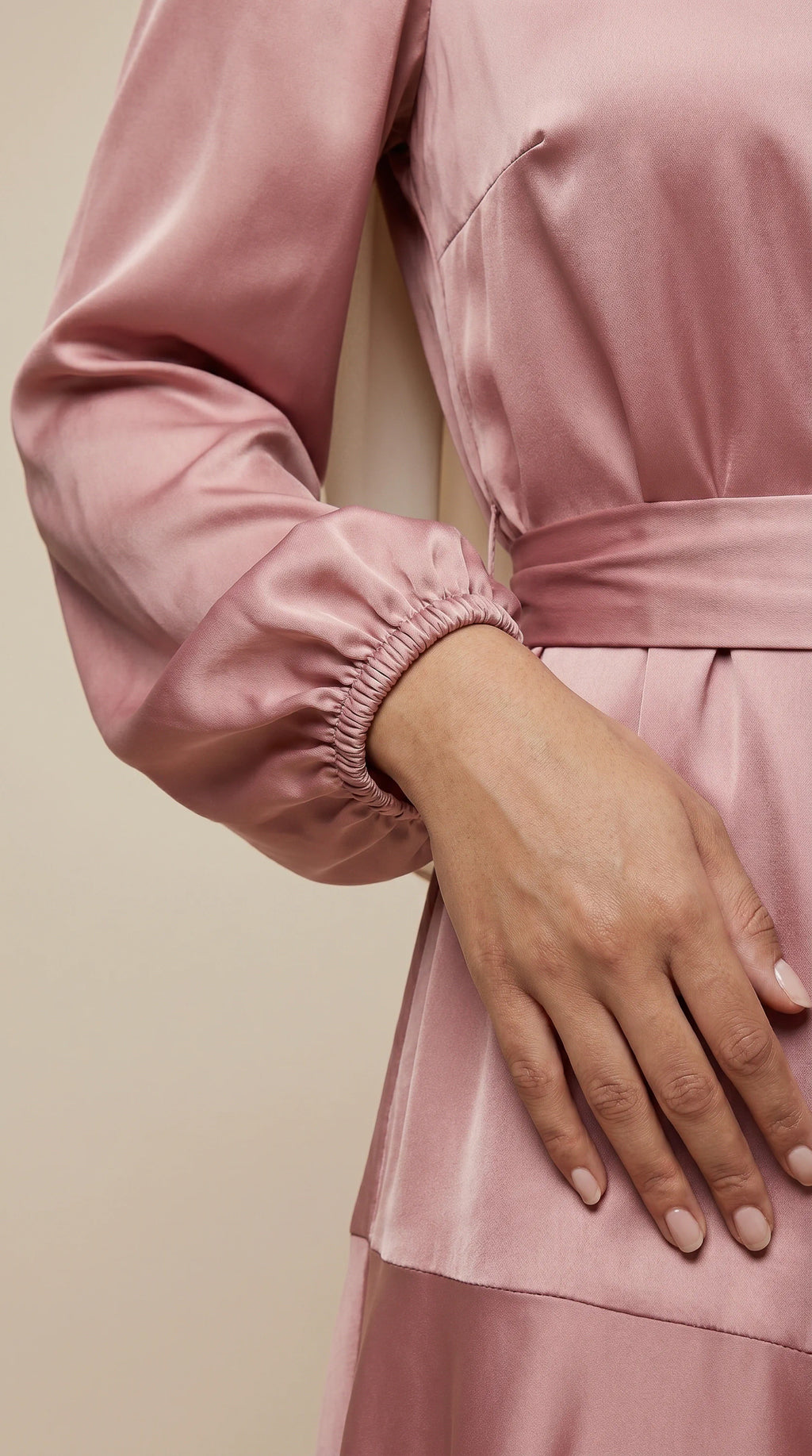 GALA-LUXE™ Satin Cascade Dress