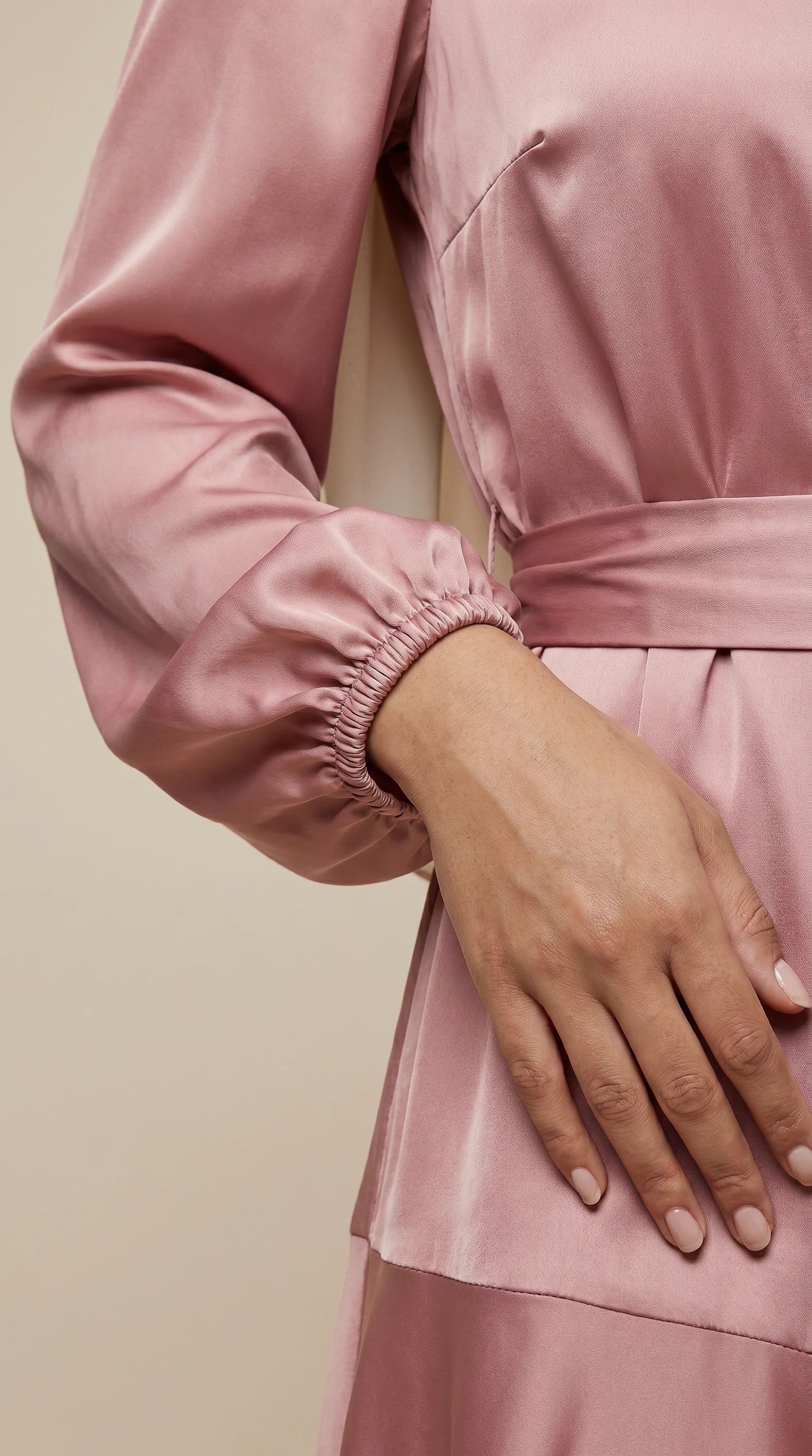 GALA-LUXE™ Satin Cascade Dress