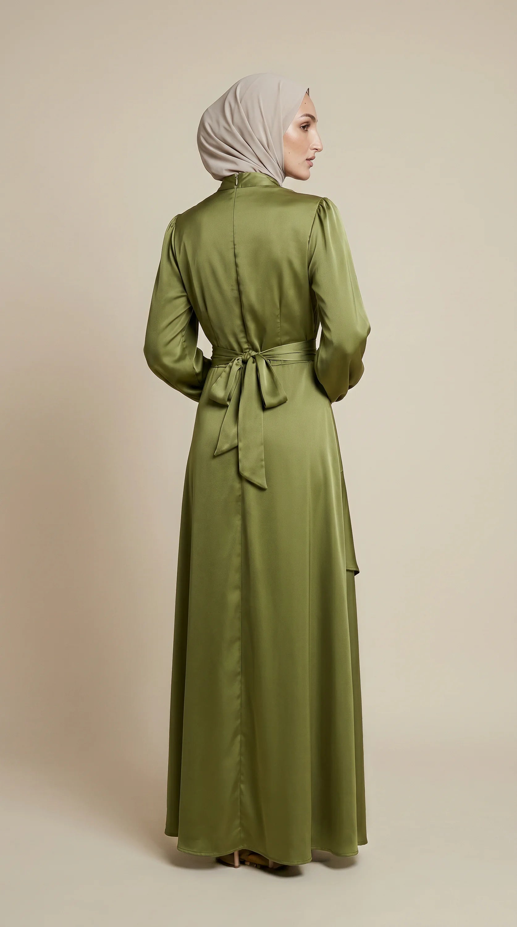 GALA-LUXE™ Satin Cascade Dress