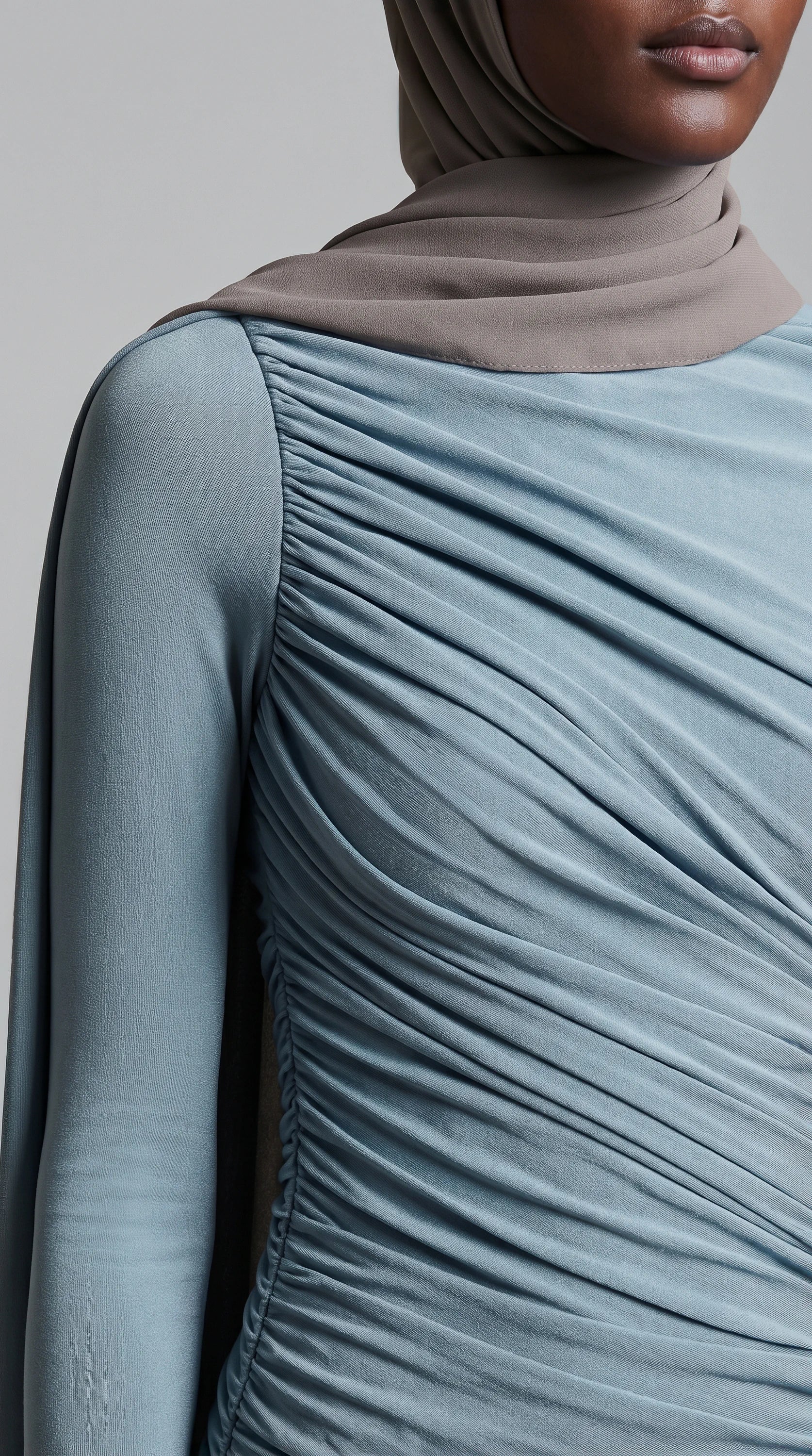 GALA-LUXE™ Sculpted Drape Abaya