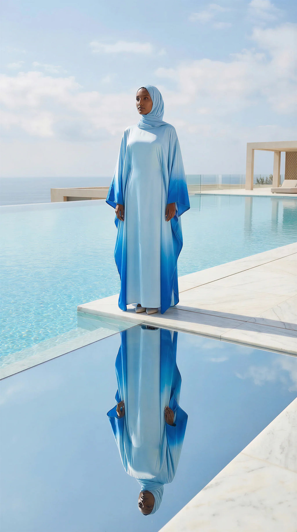 GALA-LUXE™ Ombre Butterfly Abaya