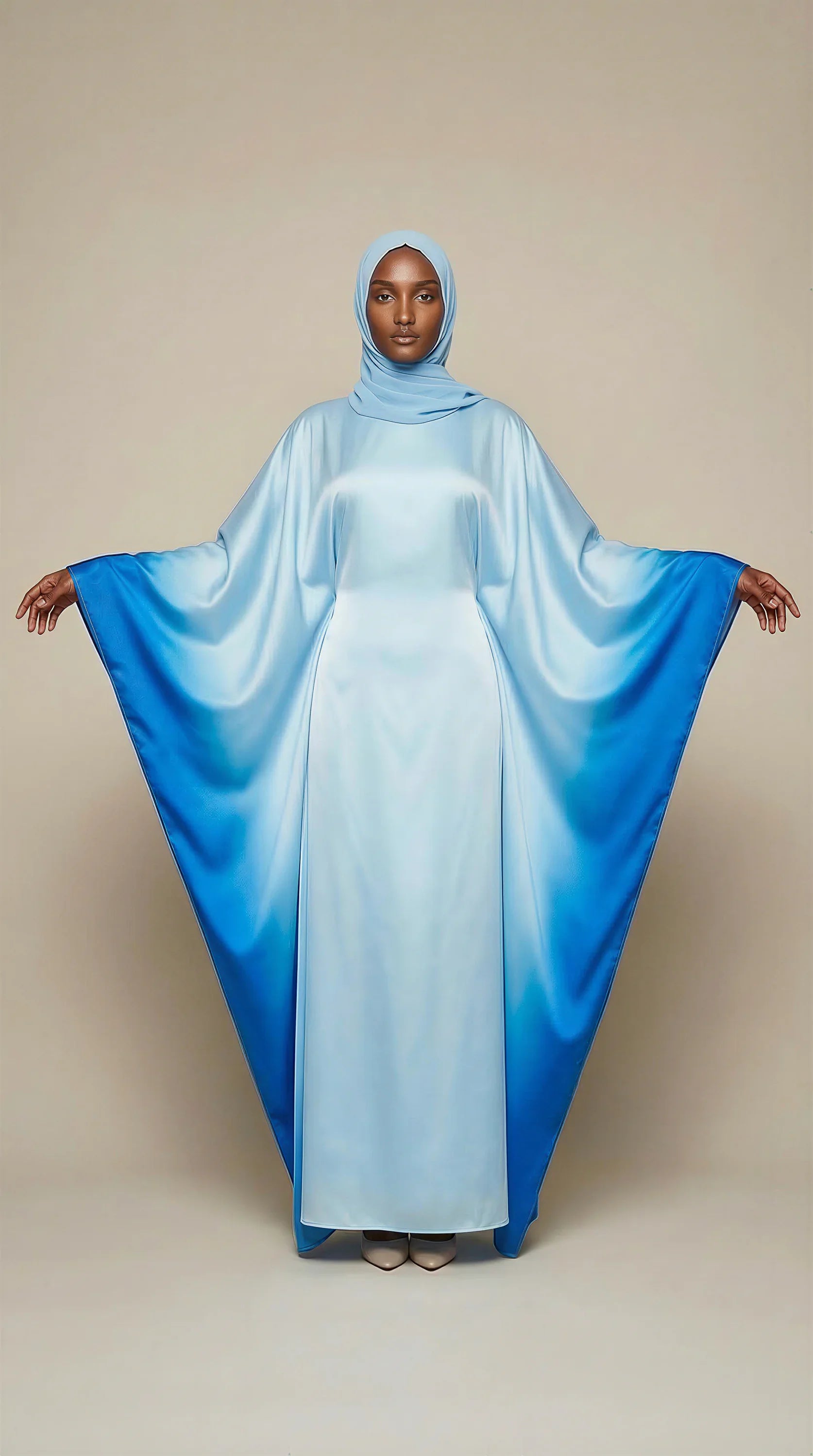 GALA-LUXE™ Ombre Butterfly Abaya