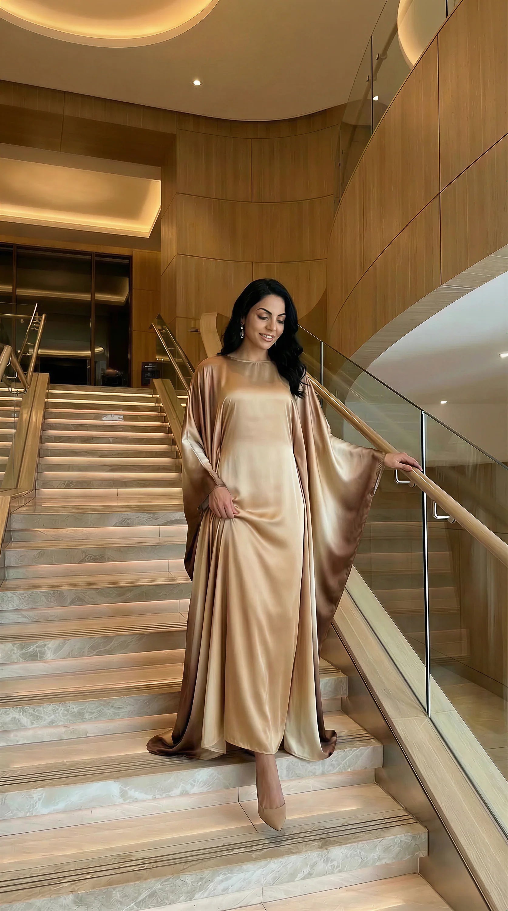 GALA-LUXE™ Ombre Butterfly Abaya