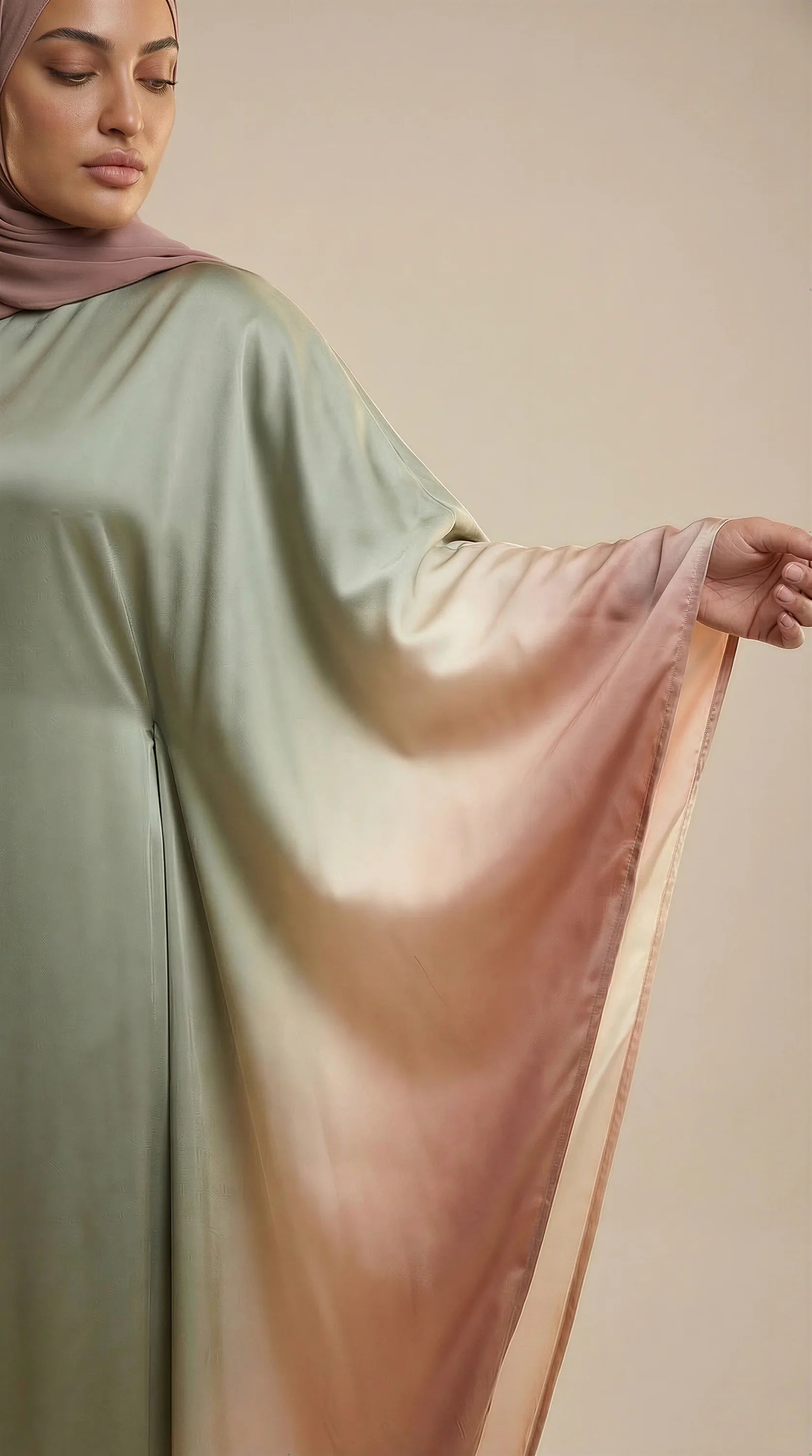 GALA-LUXE™ Ombre Butterfly Abaya
